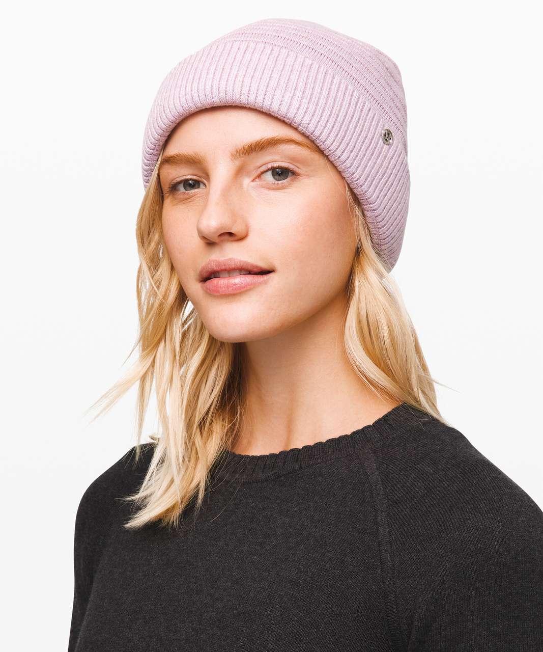 Lululemon Sweet and Sherpa Beanie - Heathered Pink Taupe - lulu fanatics