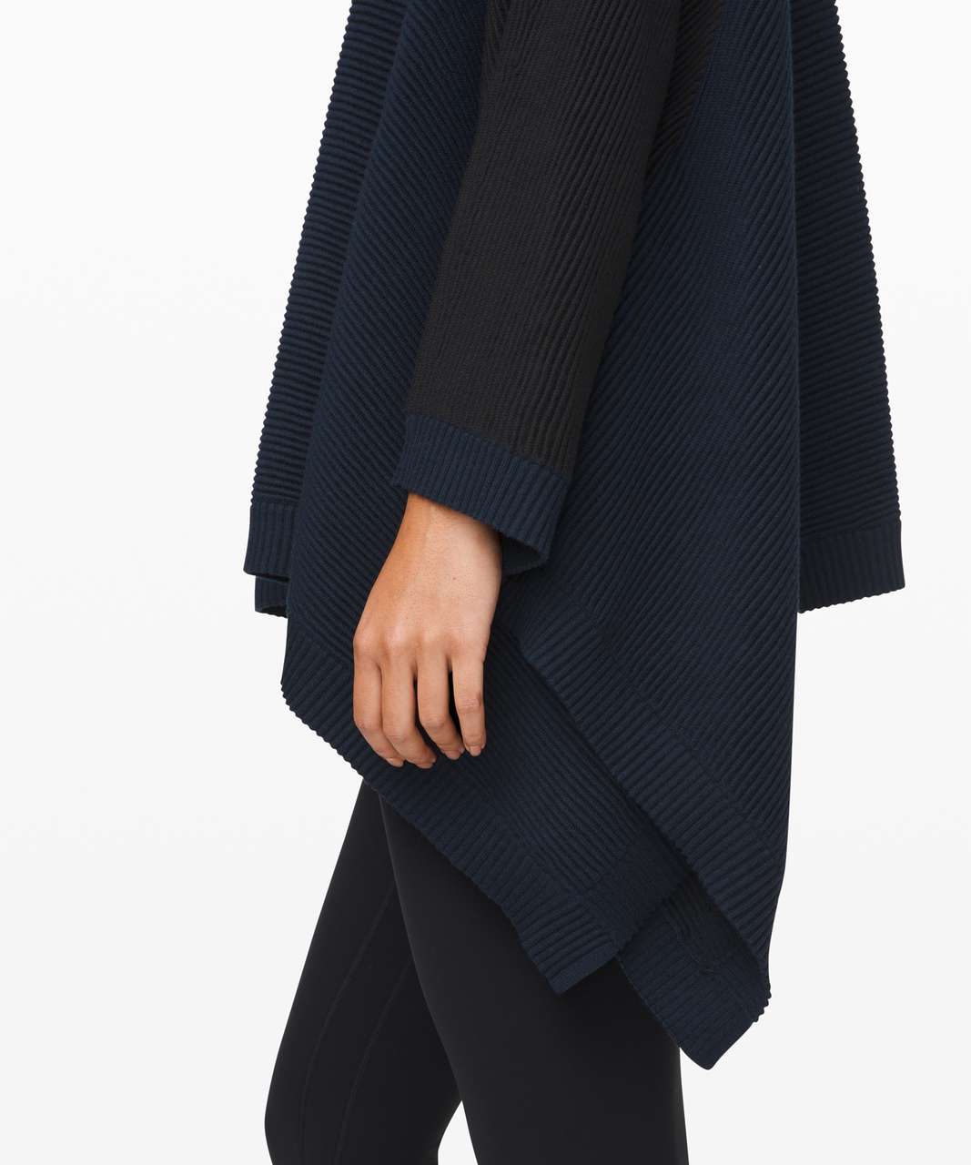 Lululemon It All Lines Up Poncho - Black / True Navy