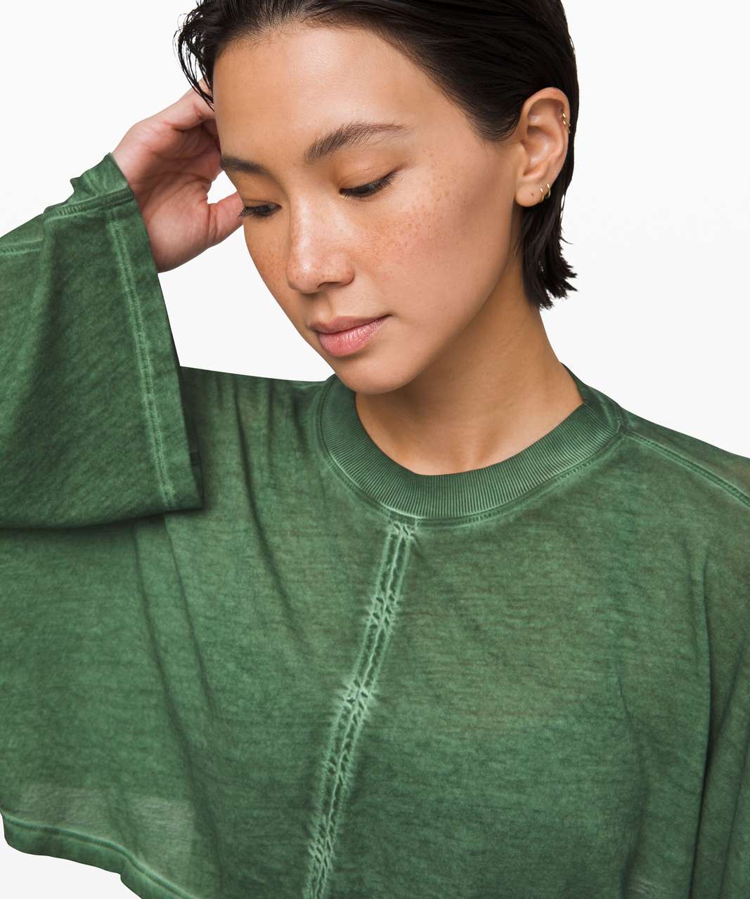 Lululemon Calm Calling Long Sleeve *Wash - Sand Wash Algae Green