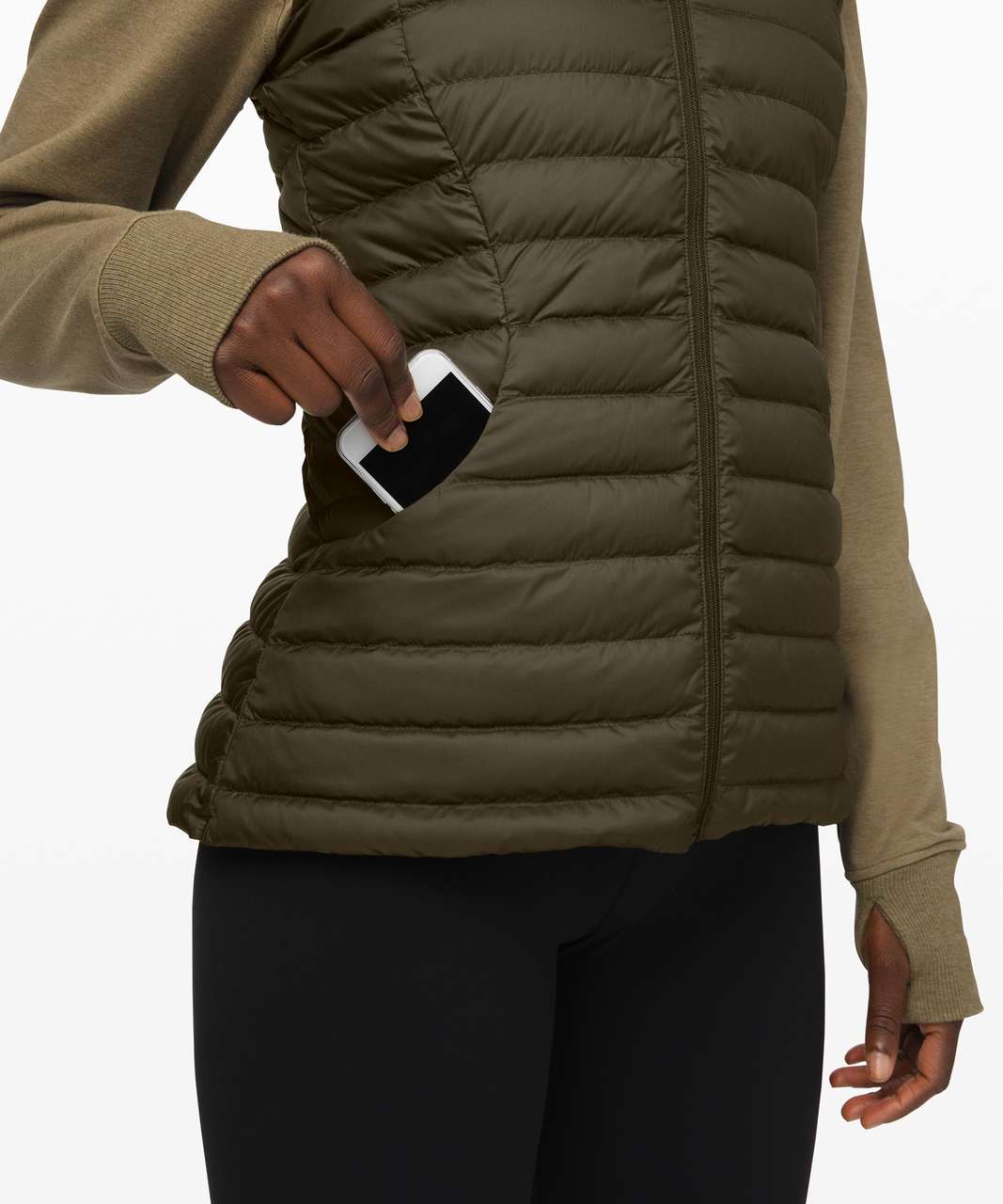 Lululemon Pack It Down Vest - Dark Olive