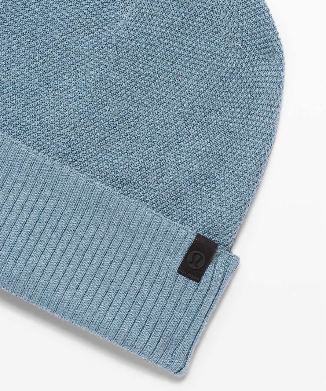 Lululemon Knit Me Up Beanie *Reversible - Blue Charcoal / Stone Blue