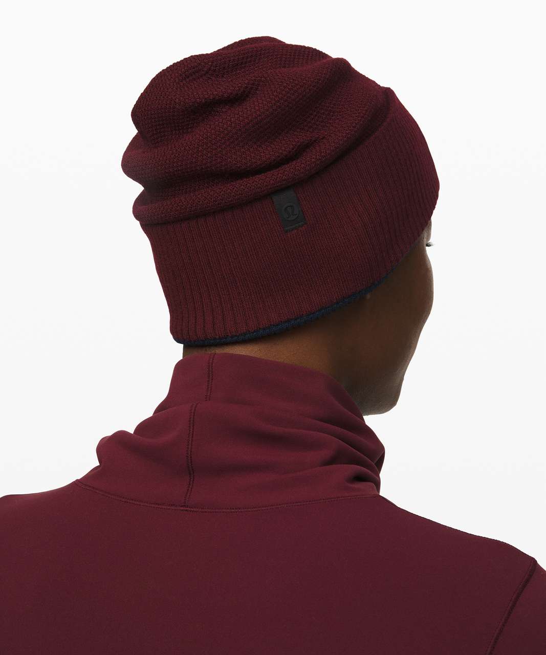 Lululemon Knit Me Up Beanie *Reversible - Garnet / True Navy