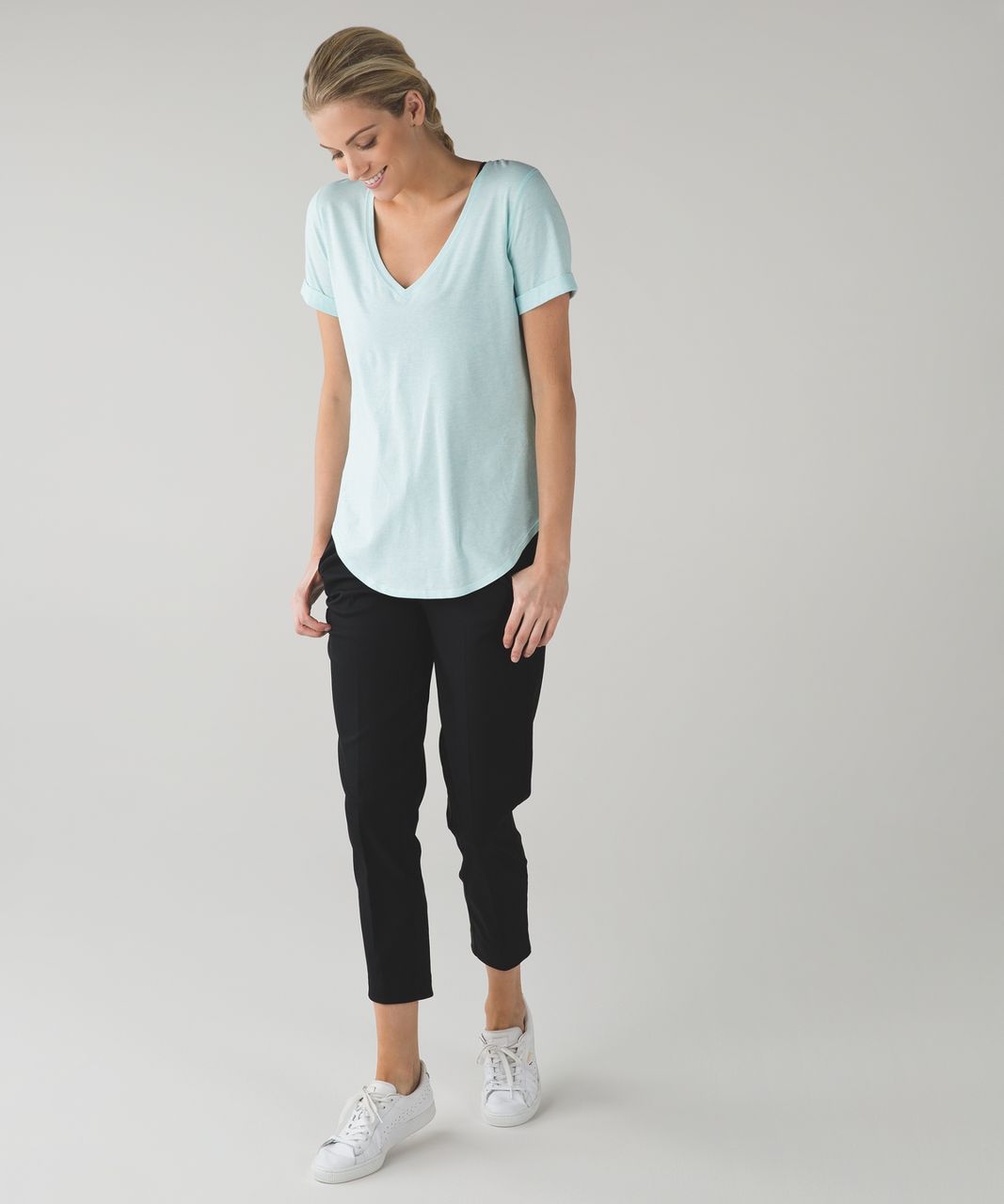 Lululemon Love Tee II - Heathered Aquamarine