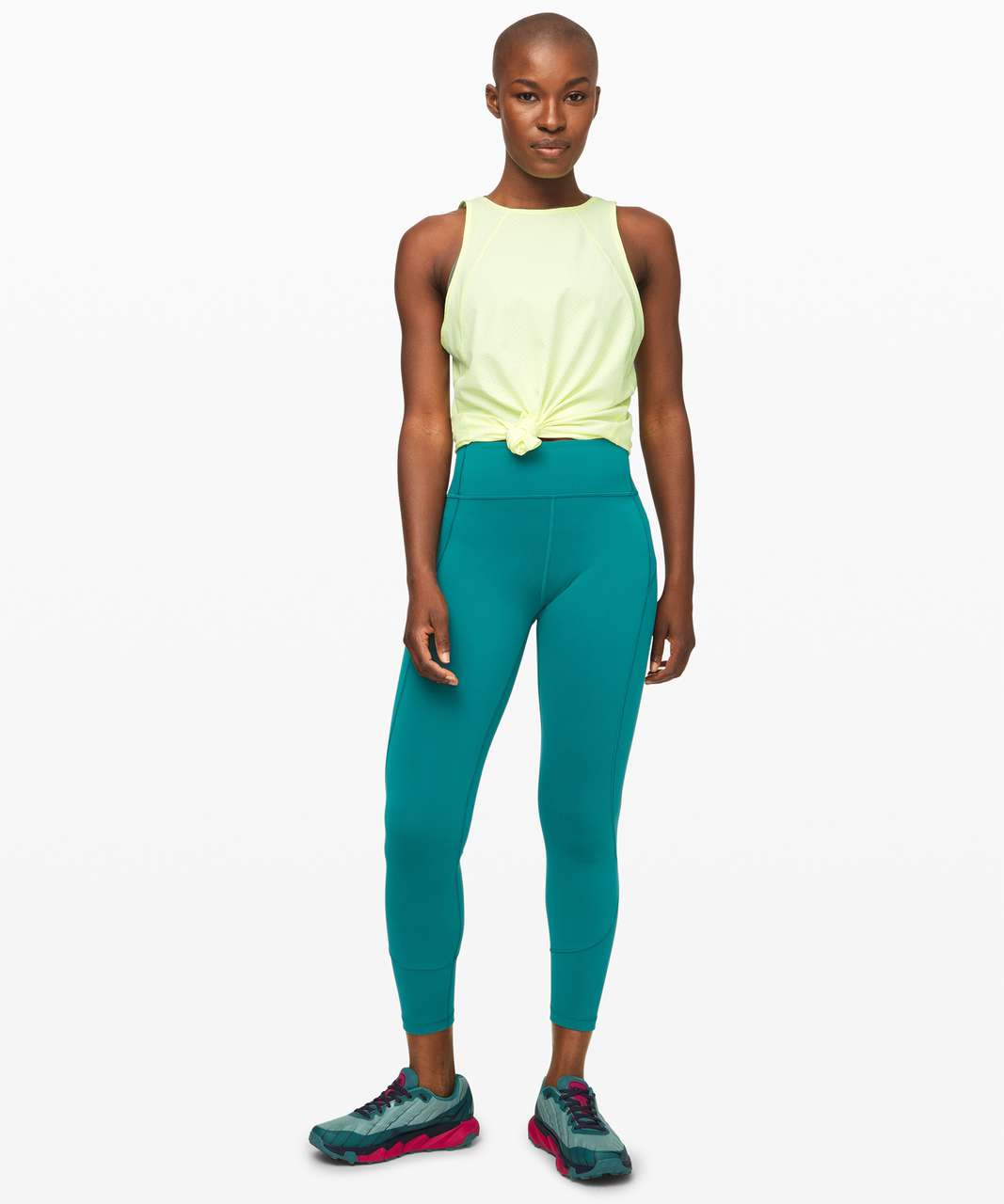 Lululemon In Movement Tight 25” Everlux Yellow Size 10 - $75 (41% Off  Retail) - From Marissa