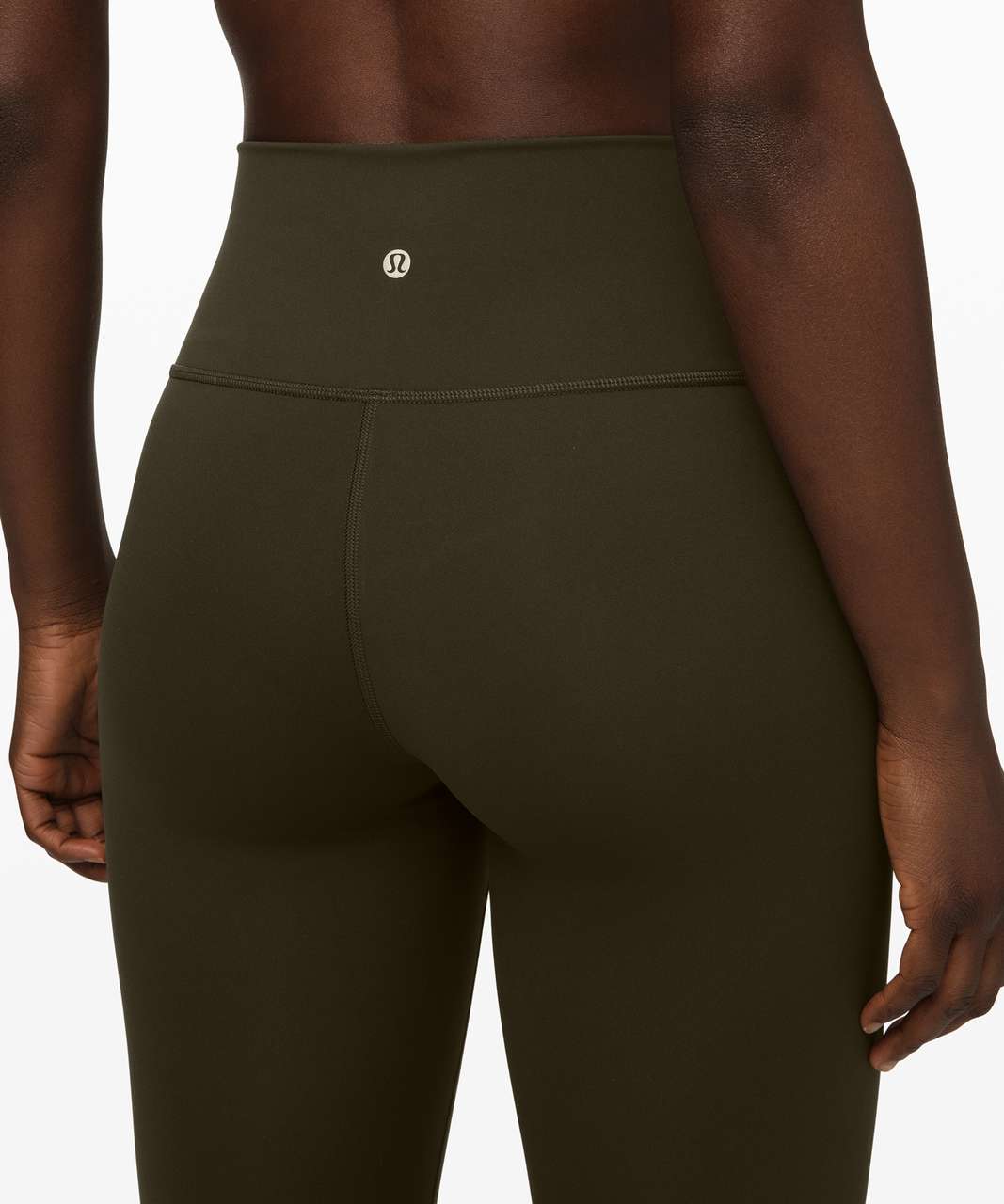 Lululemon Wunder Under Crop High-Rise *Full-On Luxtreme 23" - Dark Olive