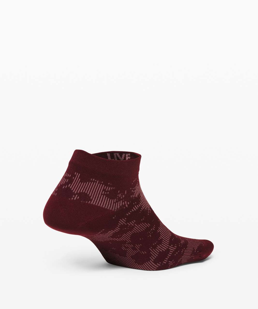 Lululemon Let it Flourish Ankle Sock - Garnet / Misty Mocha