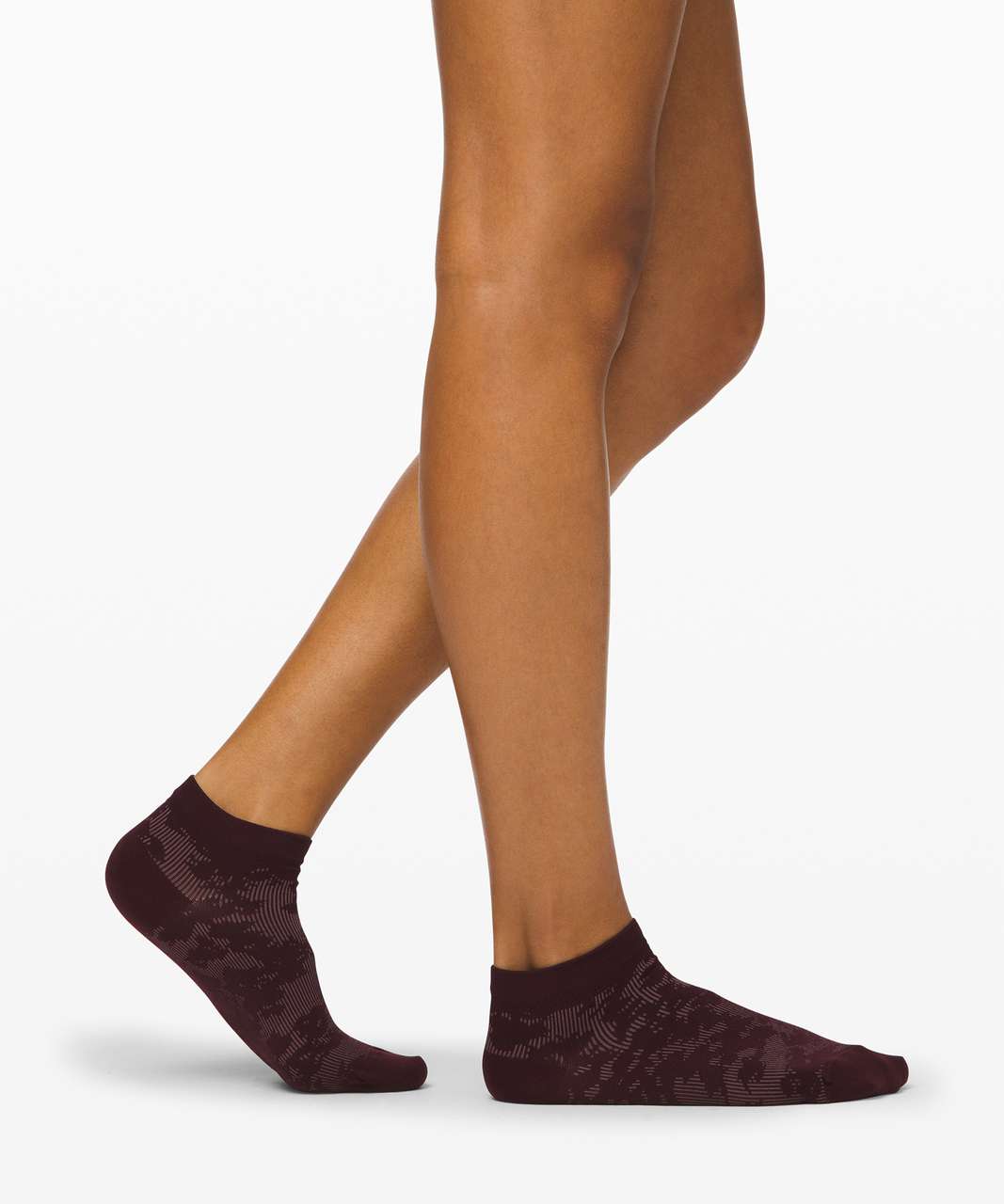 Lululemon Let it Flourish Ankle Sock - Garnet / Misty Mocha