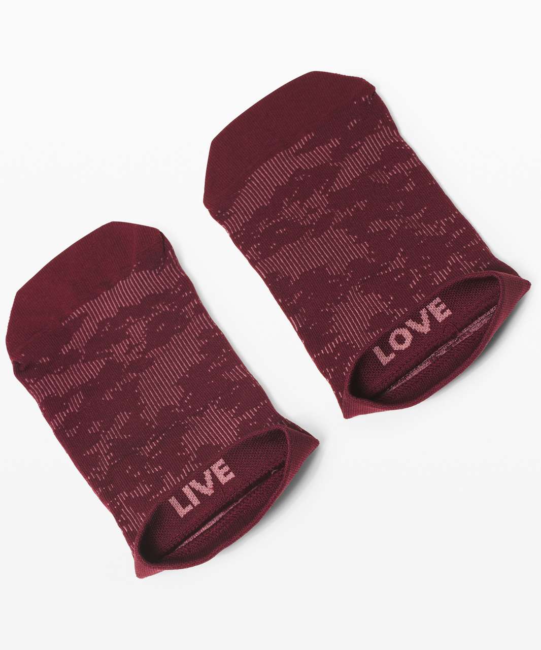 Lululemon Let it Flourish Ankle Sock - Garnet / Misty Mocha