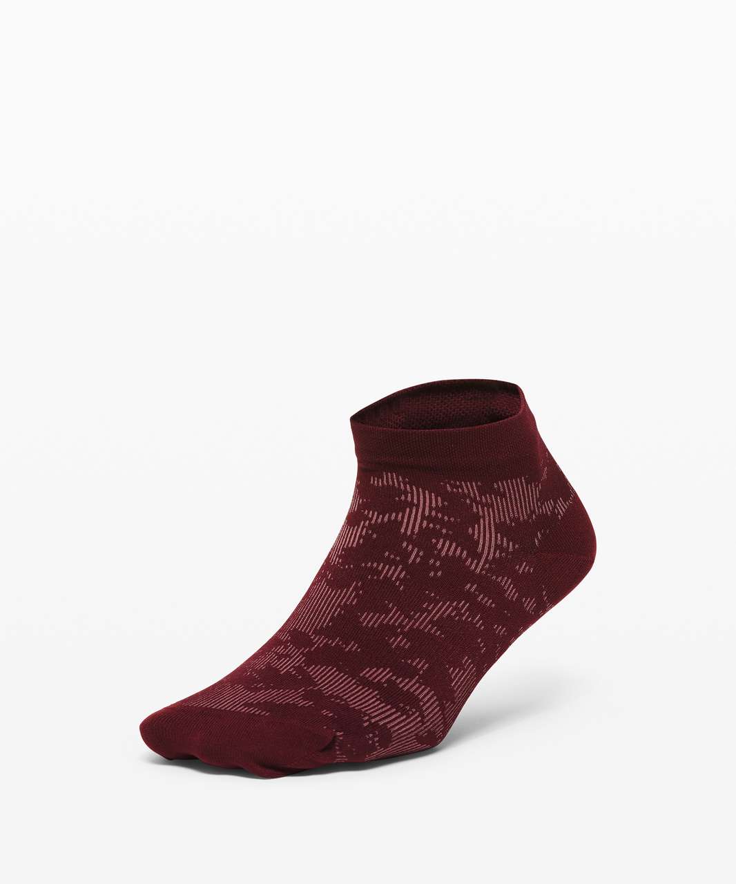 Lululemon Let it Flourish Ankle Sock - Garnet / Misty Mocha