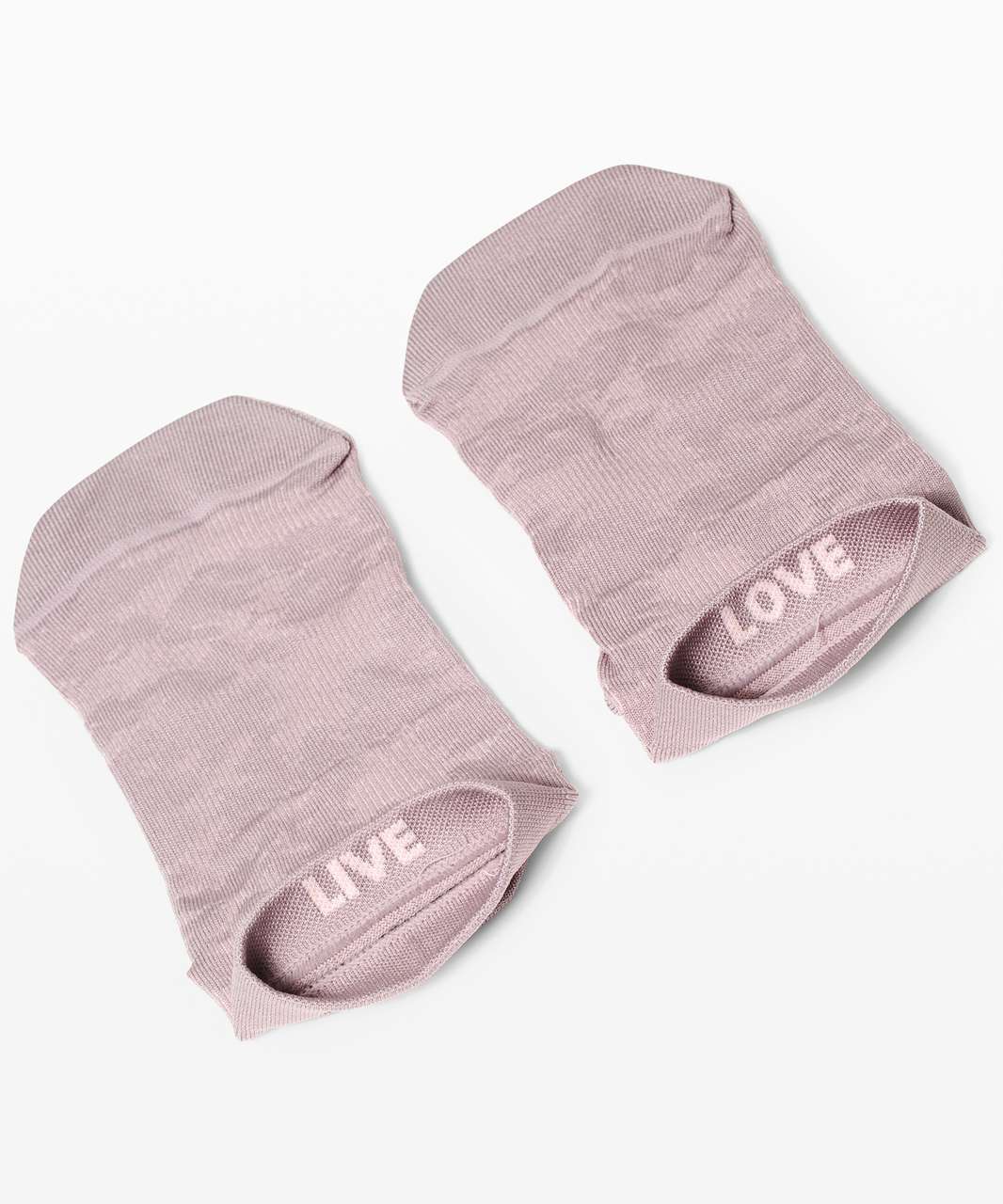 Lululemon Let it Flourish Ankle Sock - Dark Chrome / Pink Bliss