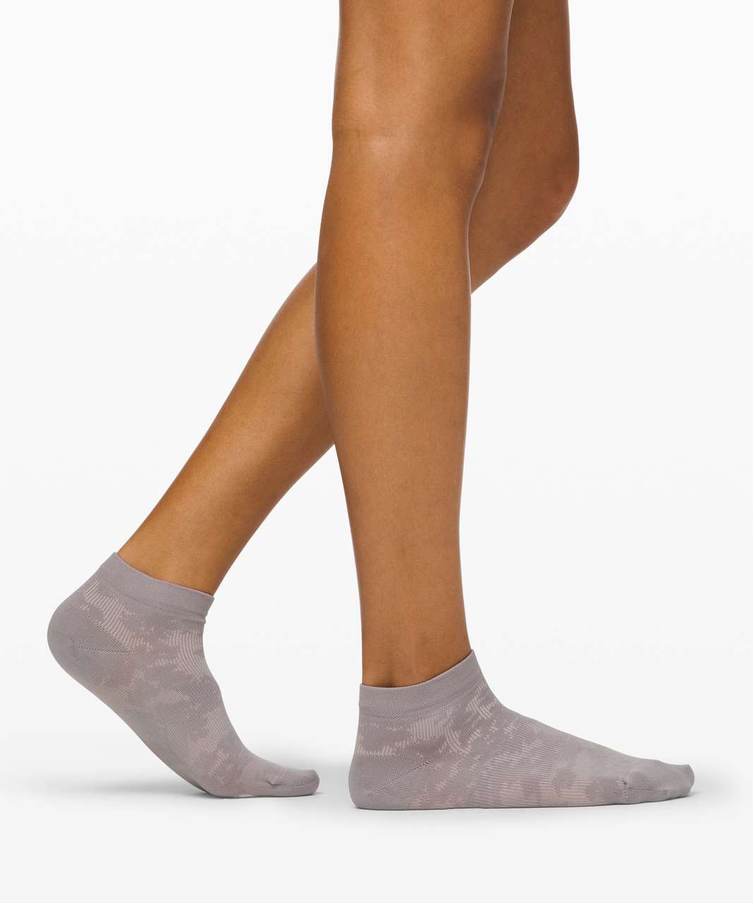 Lululemon Let it Flourish Ankle Sock - Dark Chrome / Pink Bliss