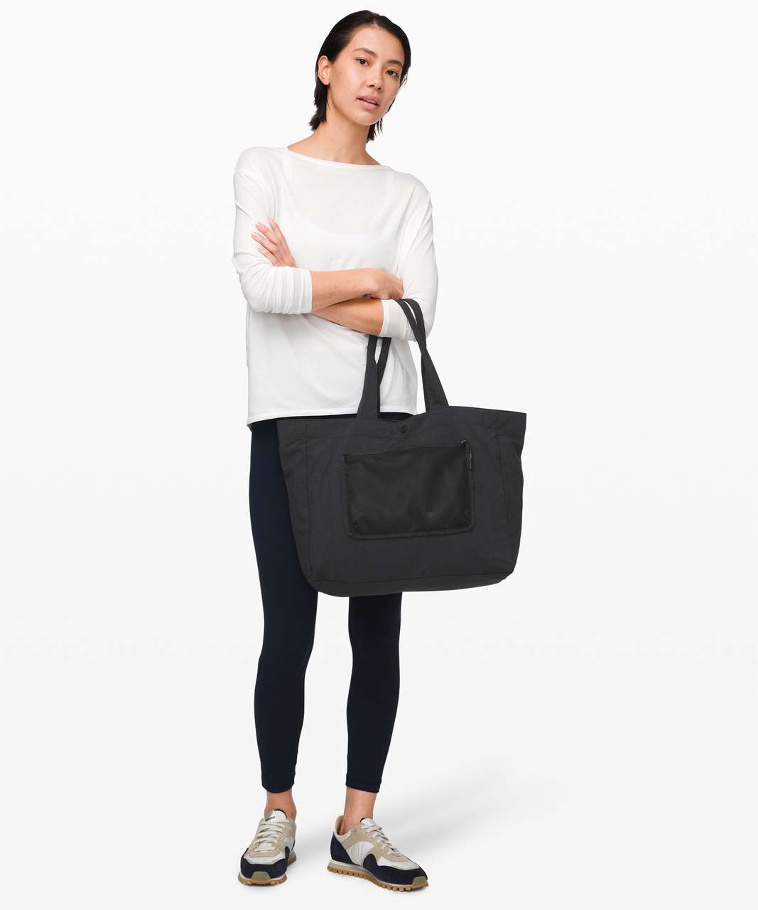 daily multi pocket canvas tote lulu black｜TikTok Search