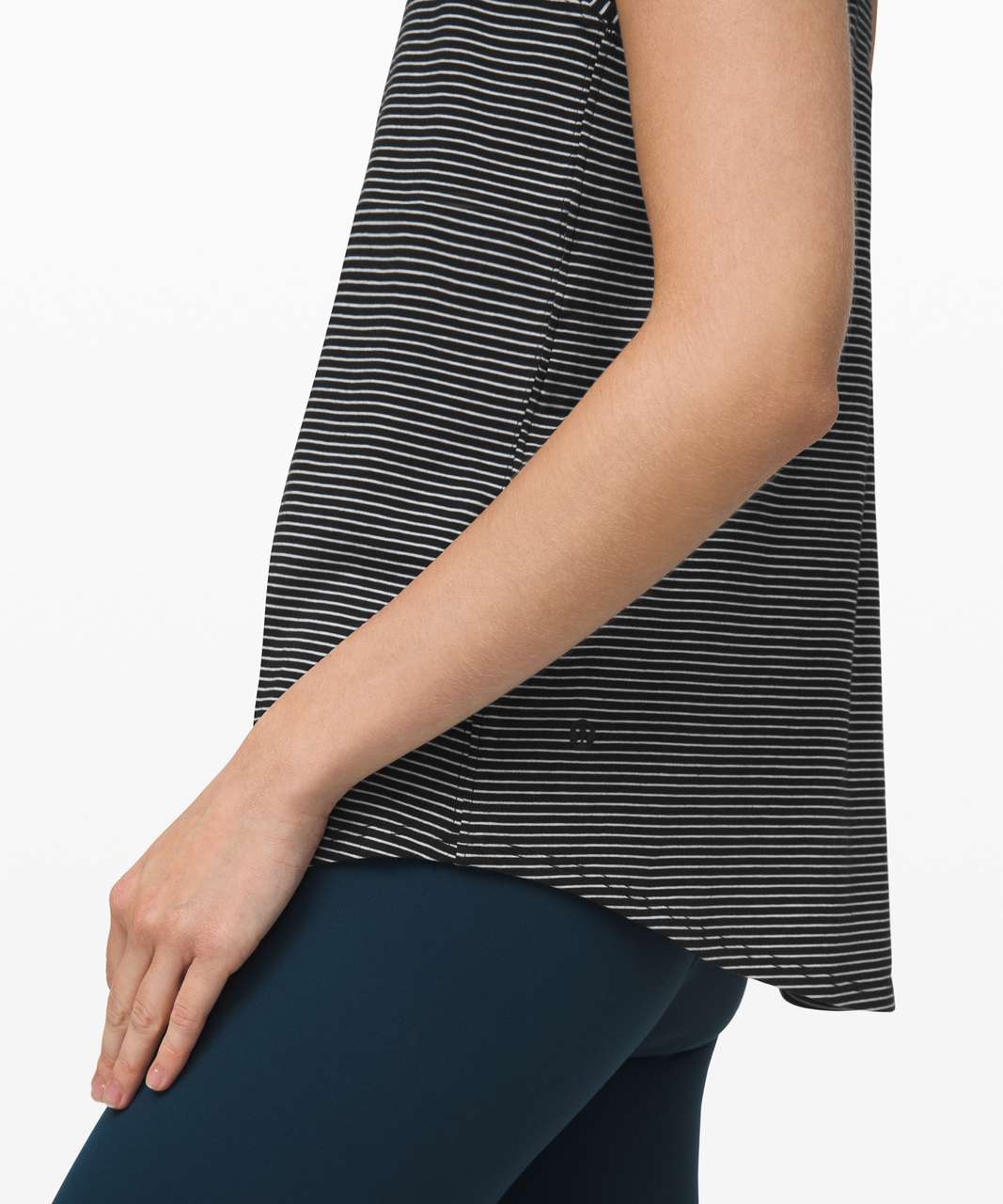 Lululemon Love Tank *Pleated - Hype Stripe Black White (First Release)