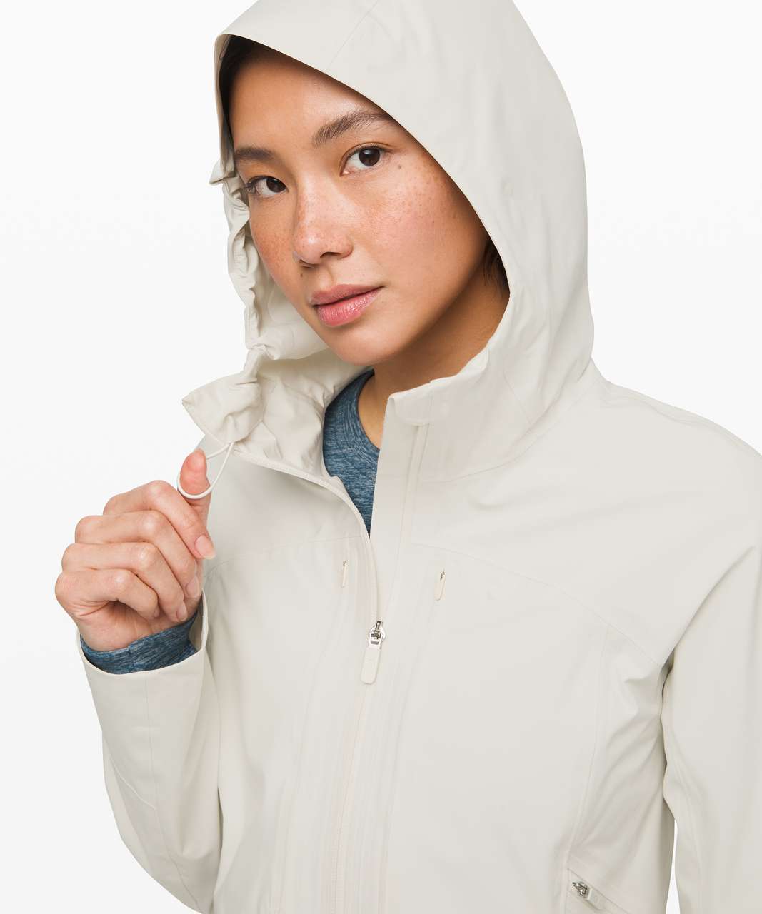 Lululemon Break a Trail Jacket - Light Ivory - lulu fanatics