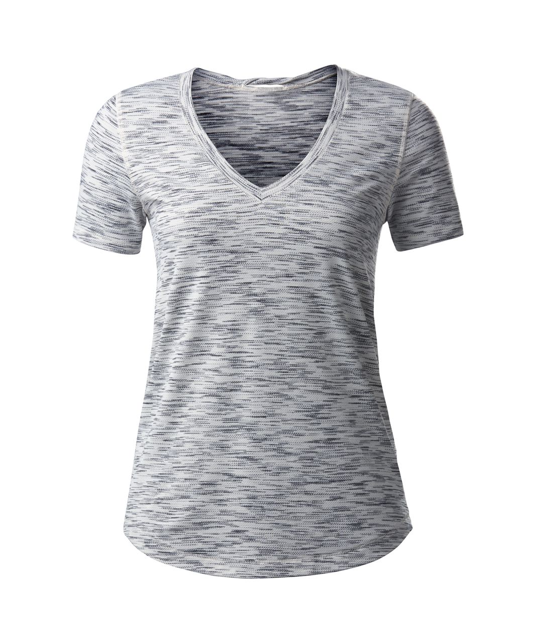 Lululemon What The Sport Tee - Tiger Space Dye Black White