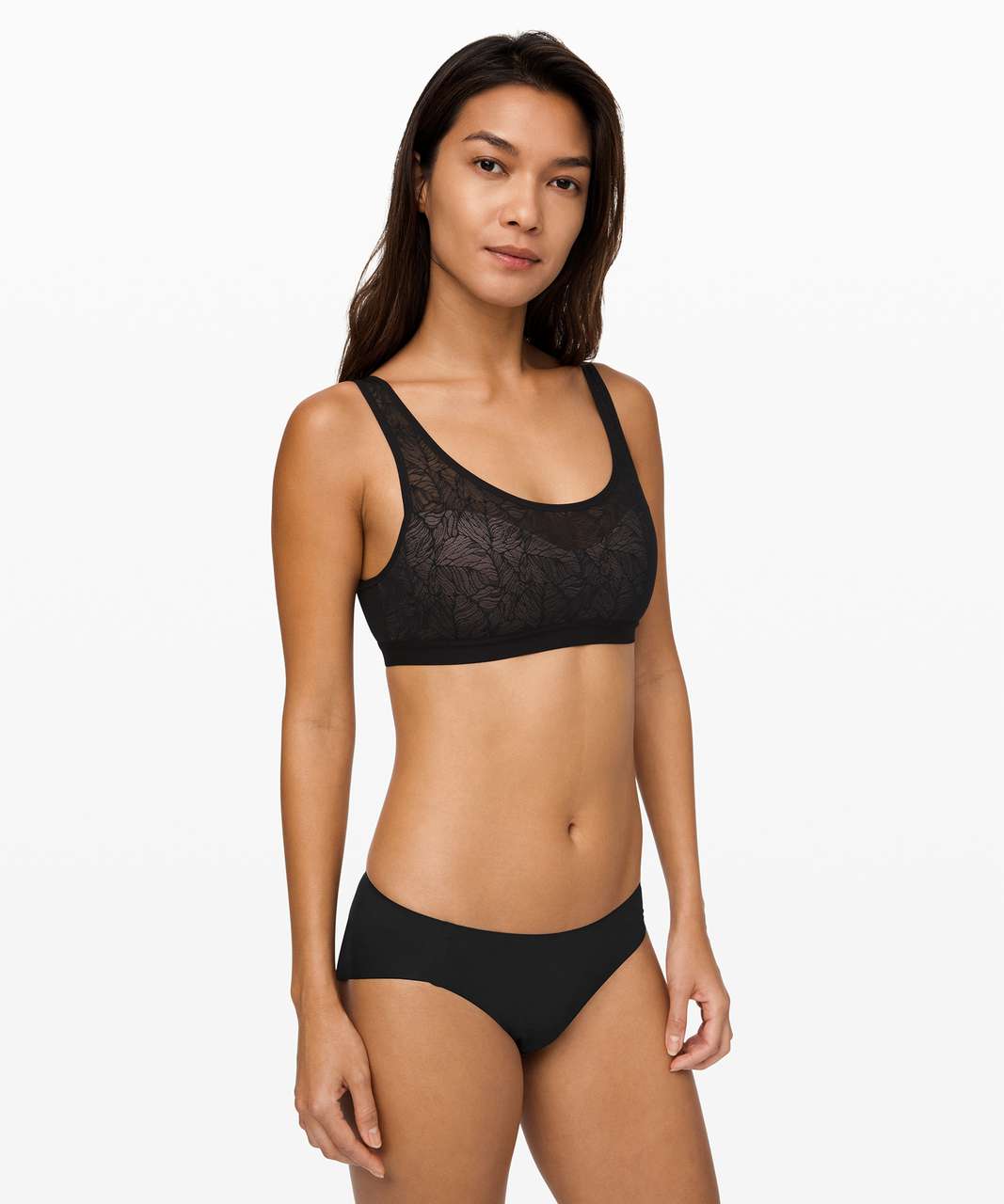 Lululemon Shadow Mesh Bra *Leaf - Black / Muse - lulu fanatics