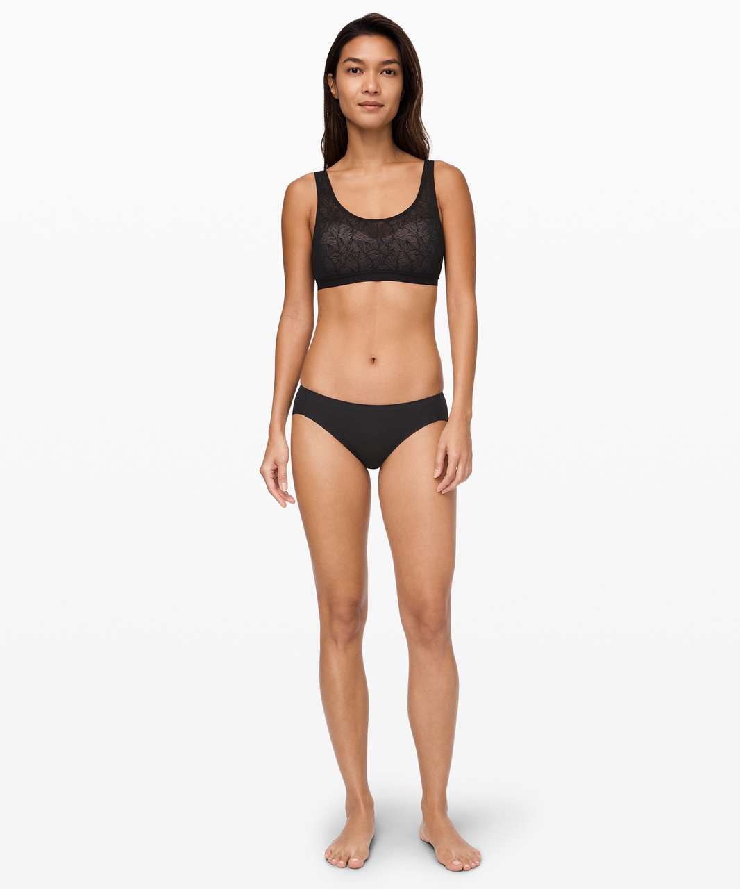 Lululemon Shadow Mesh Bra *Leaf - Black / Muse