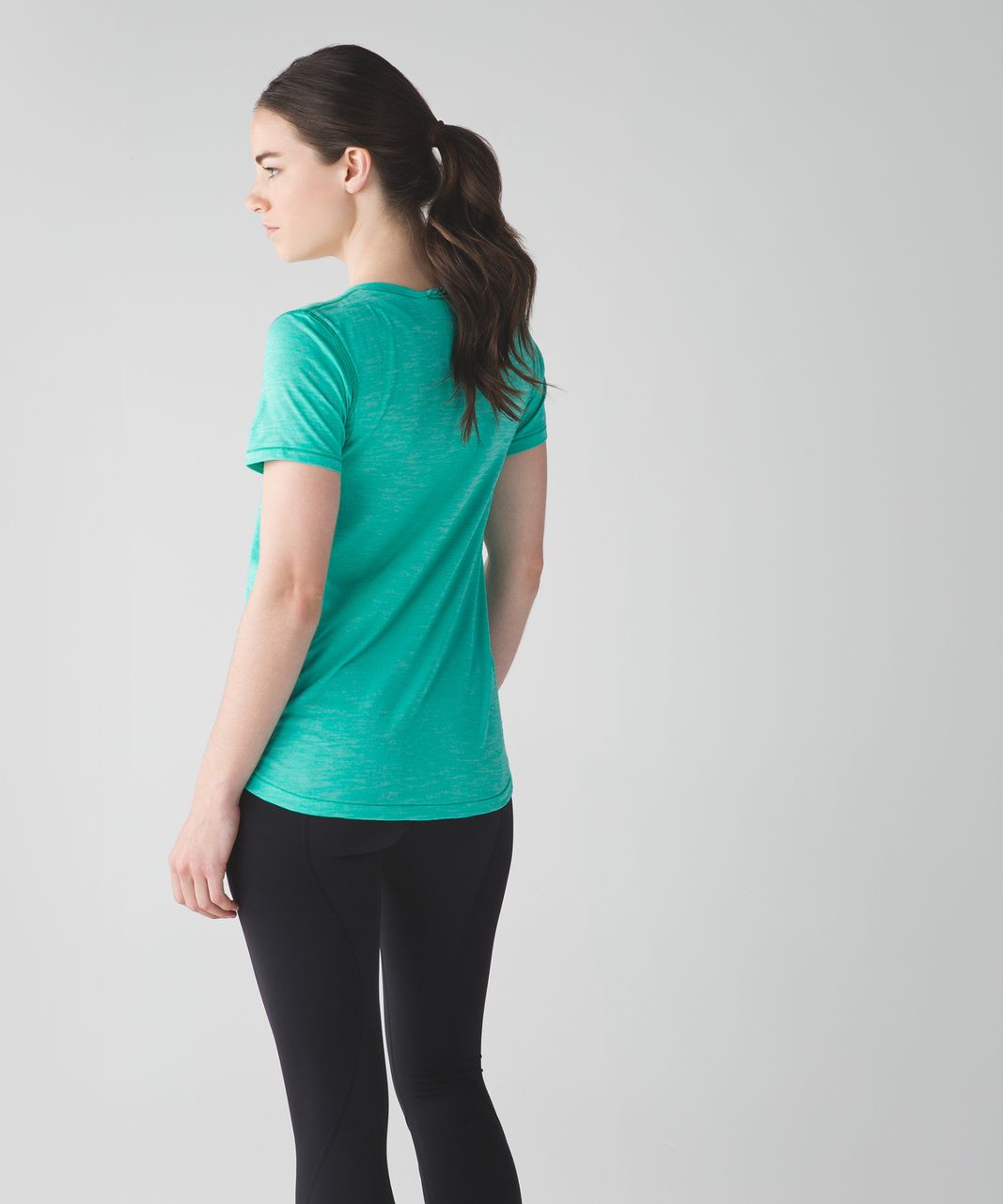 Lululemon What The Sport Tee - Heathered Bali Breeze