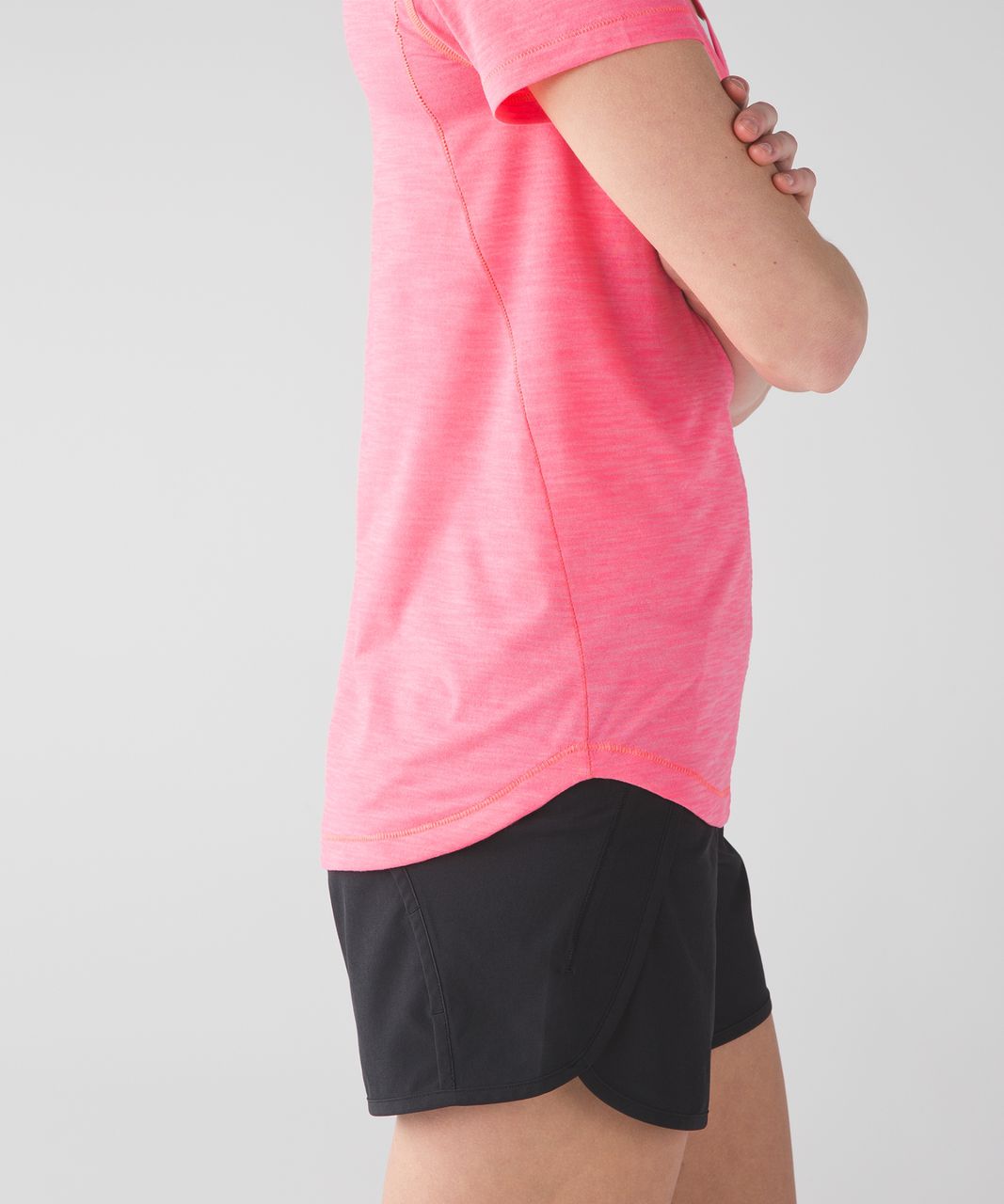 Lululemon What The Sport Tee - Heathered Flash Light