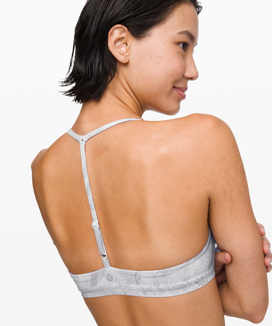 Lululemon Deep Sea Swim Top - Cosmic Shift White Grey