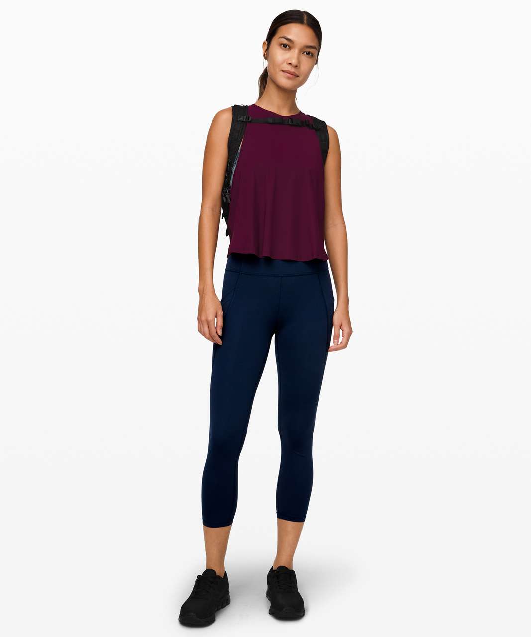 Lululemon Time To Sweat Crop 23" - True Navy