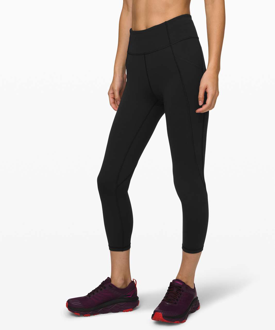 Lululemon Time To Sweat Crop 23 - Black - lulu fanatics