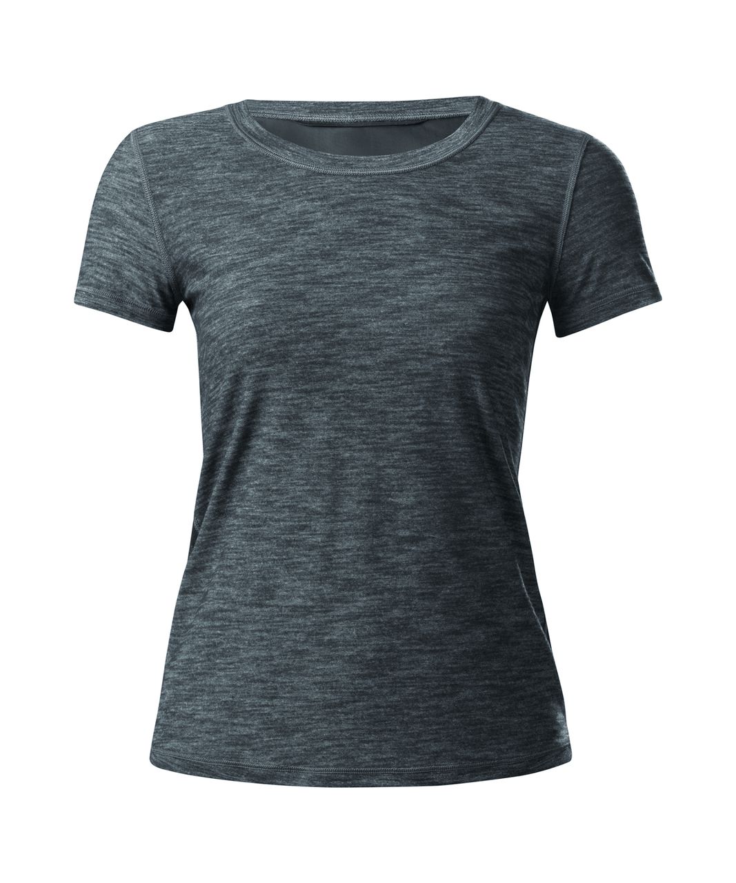 Lululemon Beat The Heat Short Sleeve - Heathered Black / Black