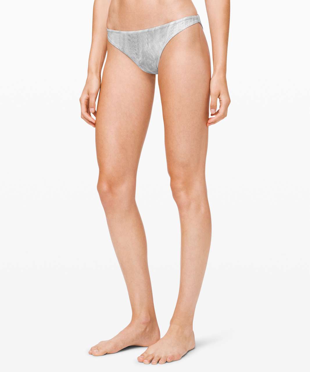 Lululemon Sun Soaker Cheeky Bottom *Low Rise - Cosmic Shift White Grey