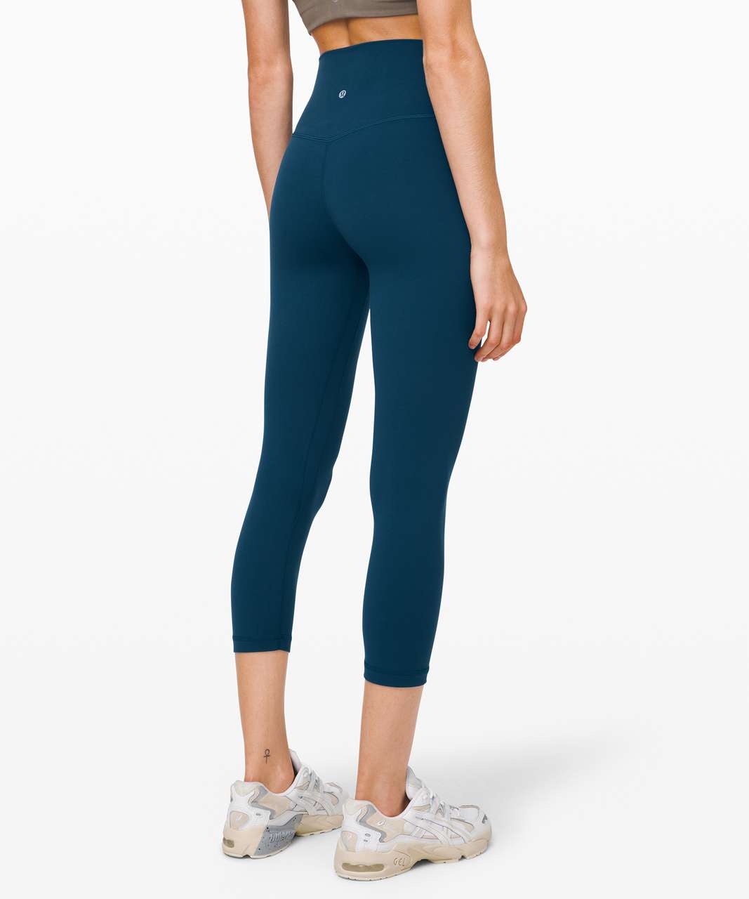 Lululemon Align Crop 21 Leggings Athletic Stretch Night Driver