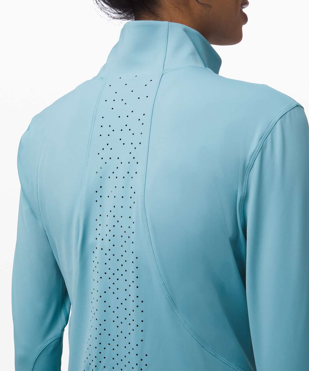 Lululemon New Route 1/2 Zip - Aqua Smoke