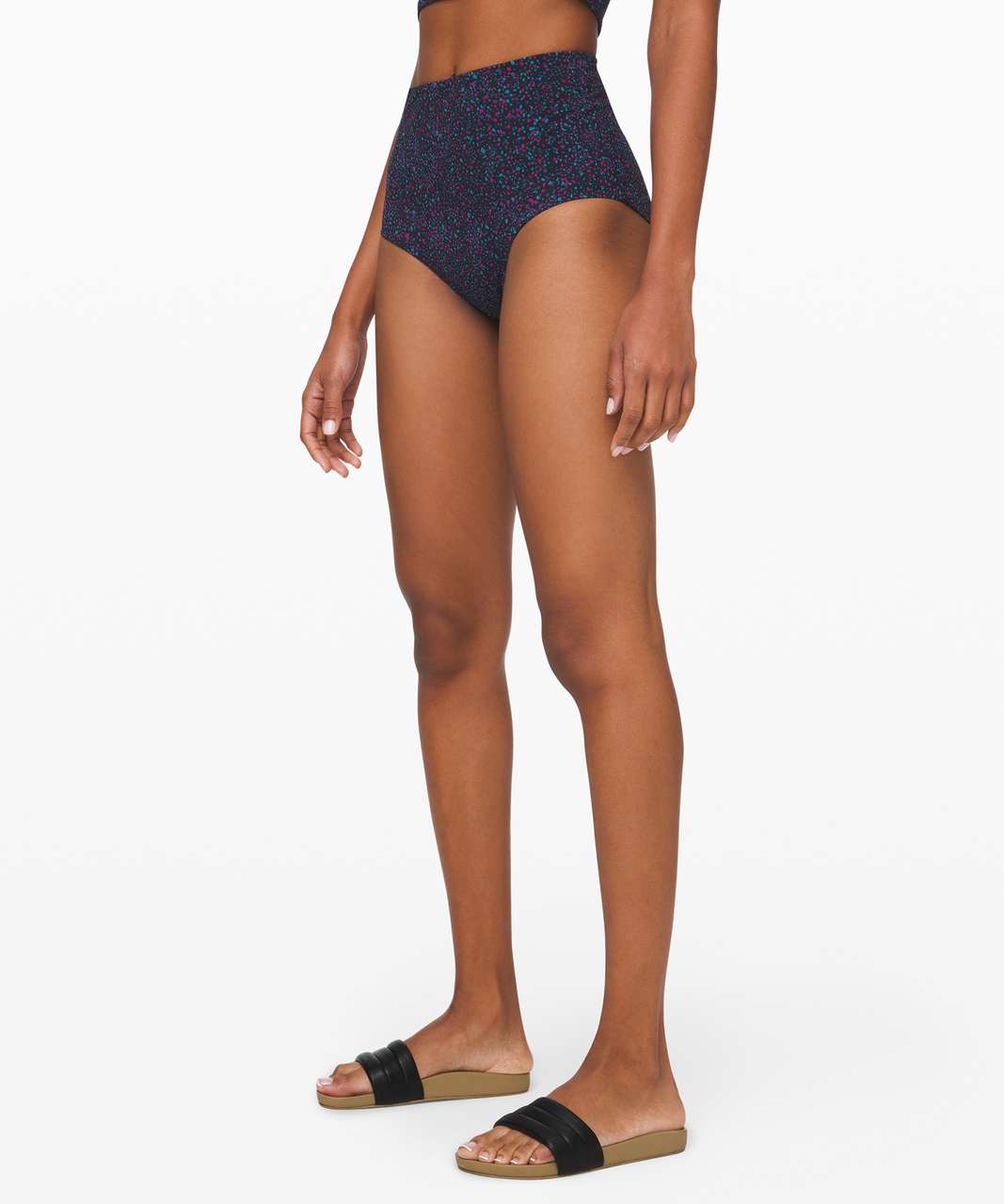 Lululemon Ribbed High-Waist Extra-Skimpy Swim Bottom - Black - lulu fanatics