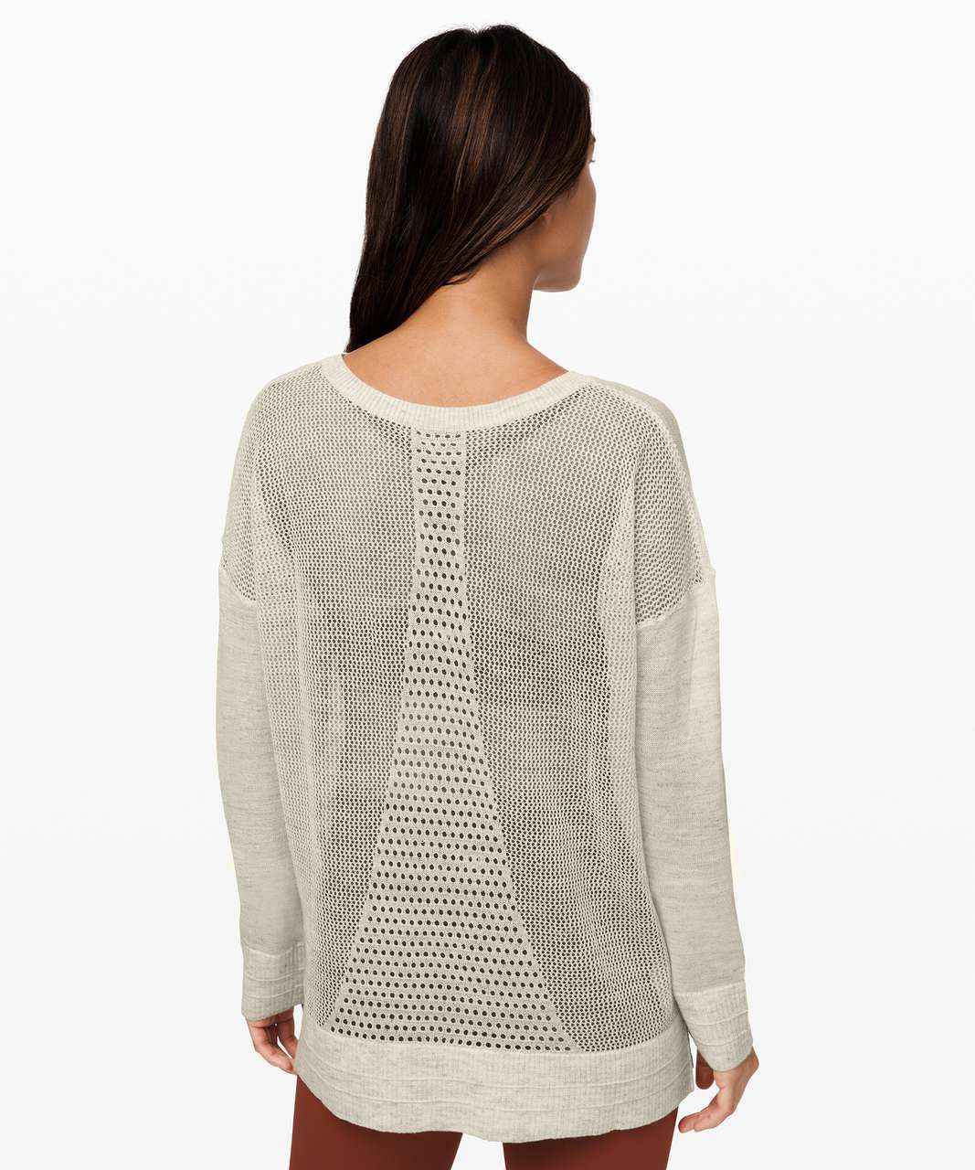 Lululemon Well Being Crew Sweater *Linen - Heathered Muslin