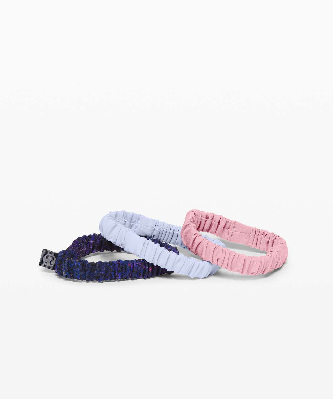 Lululemon Skinny Scrunchie *3 Pack - Polar Lights Blue Multi / Lavender Dusk / Pink Taupe