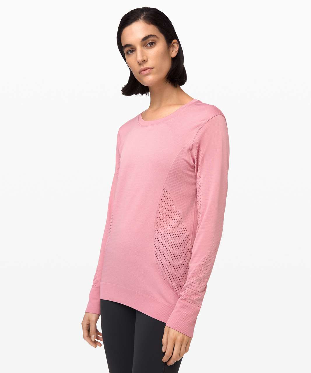 Lululemon Breeze By Long Sleeve*Fusion - Pink Taupe / Pink Taupe