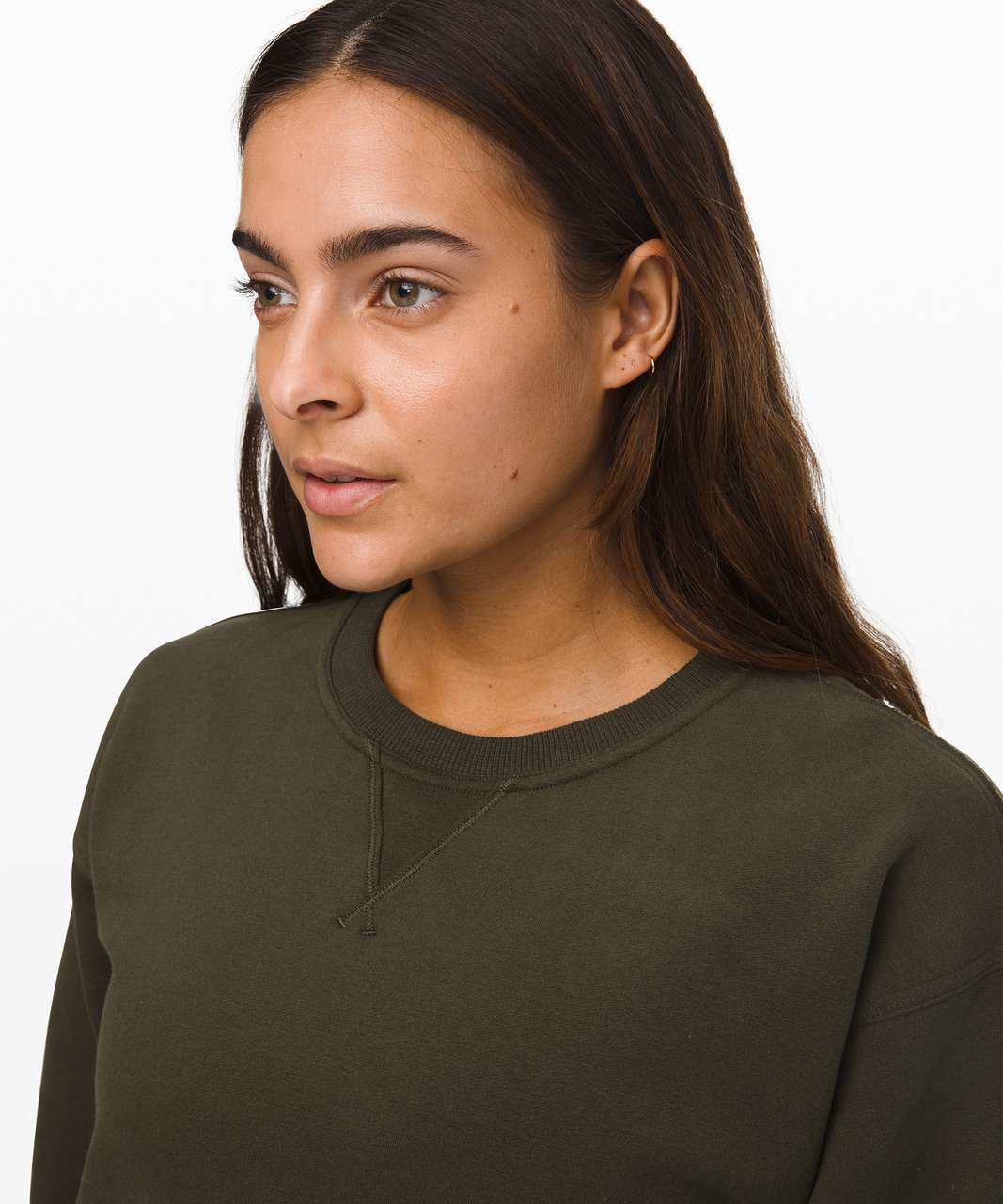 Lululemon All Yours Crew - Dark Olive