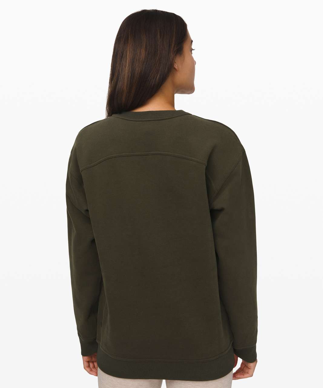 Lululemon All Yours Crew - Dark Olive - lulu fanatics