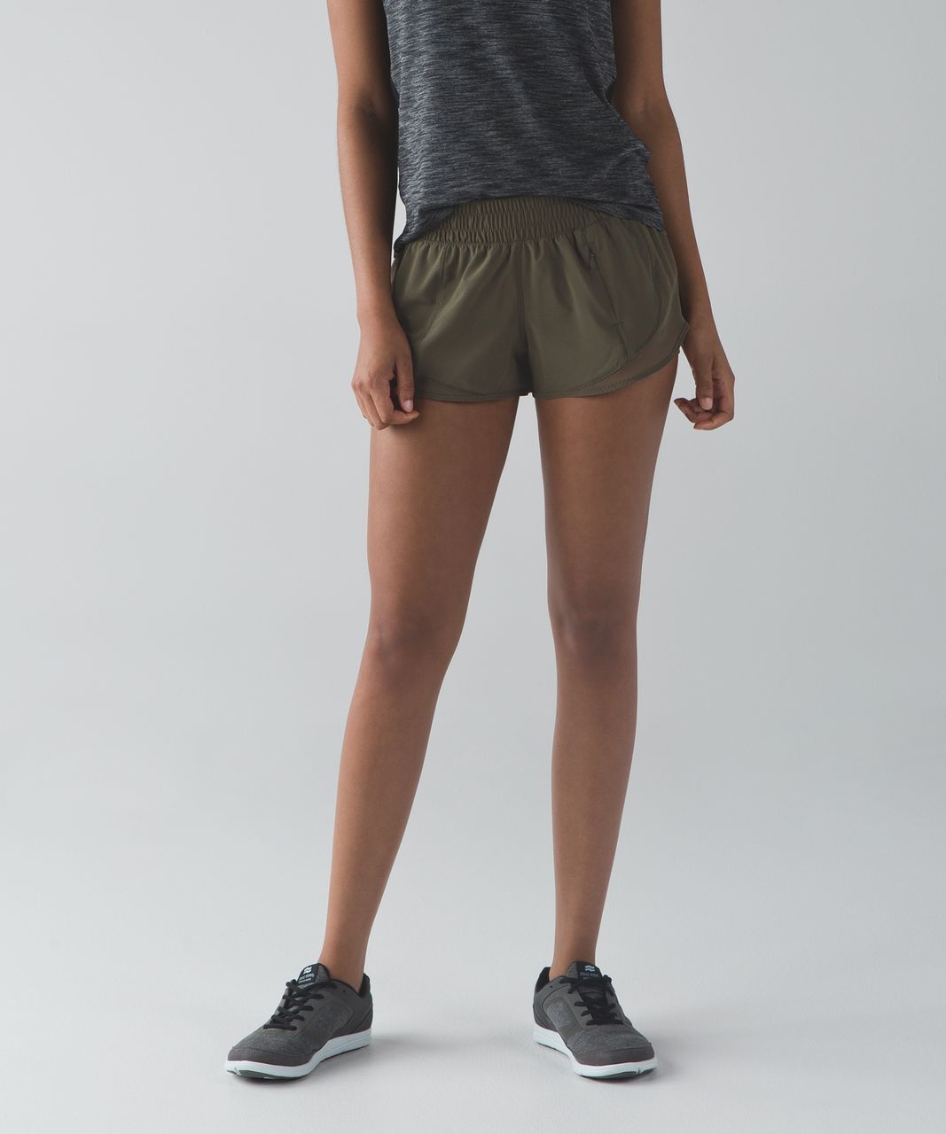 Lululemon Beat The Heat Short - Fatigue Green