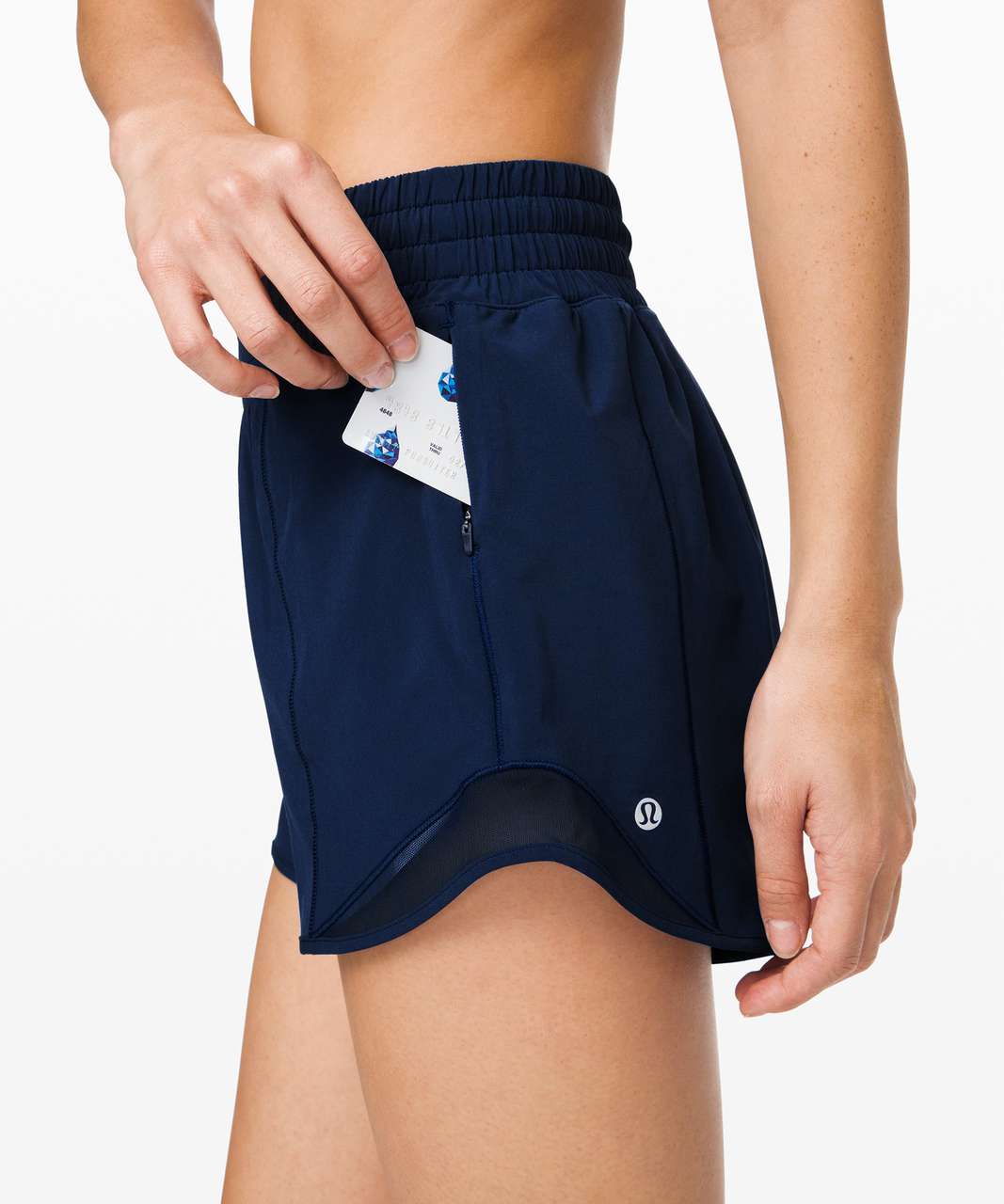 Lululemon Hotty Hot Short *High-Rise Long 4" - True Navy (First Release)