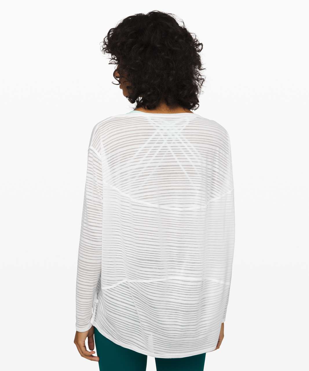 Lululemon Back in Action Long Sleeve *Sheer - Luminous Stripe