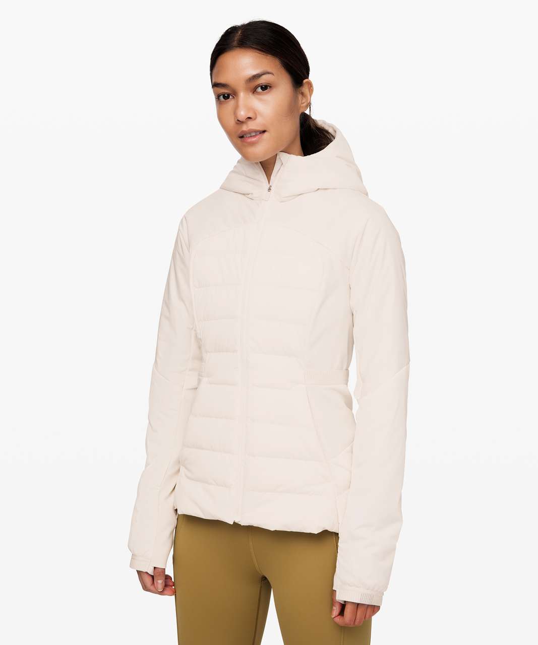 Lululemon Down For It All Jacket - Light Ivory - lulu fanatics