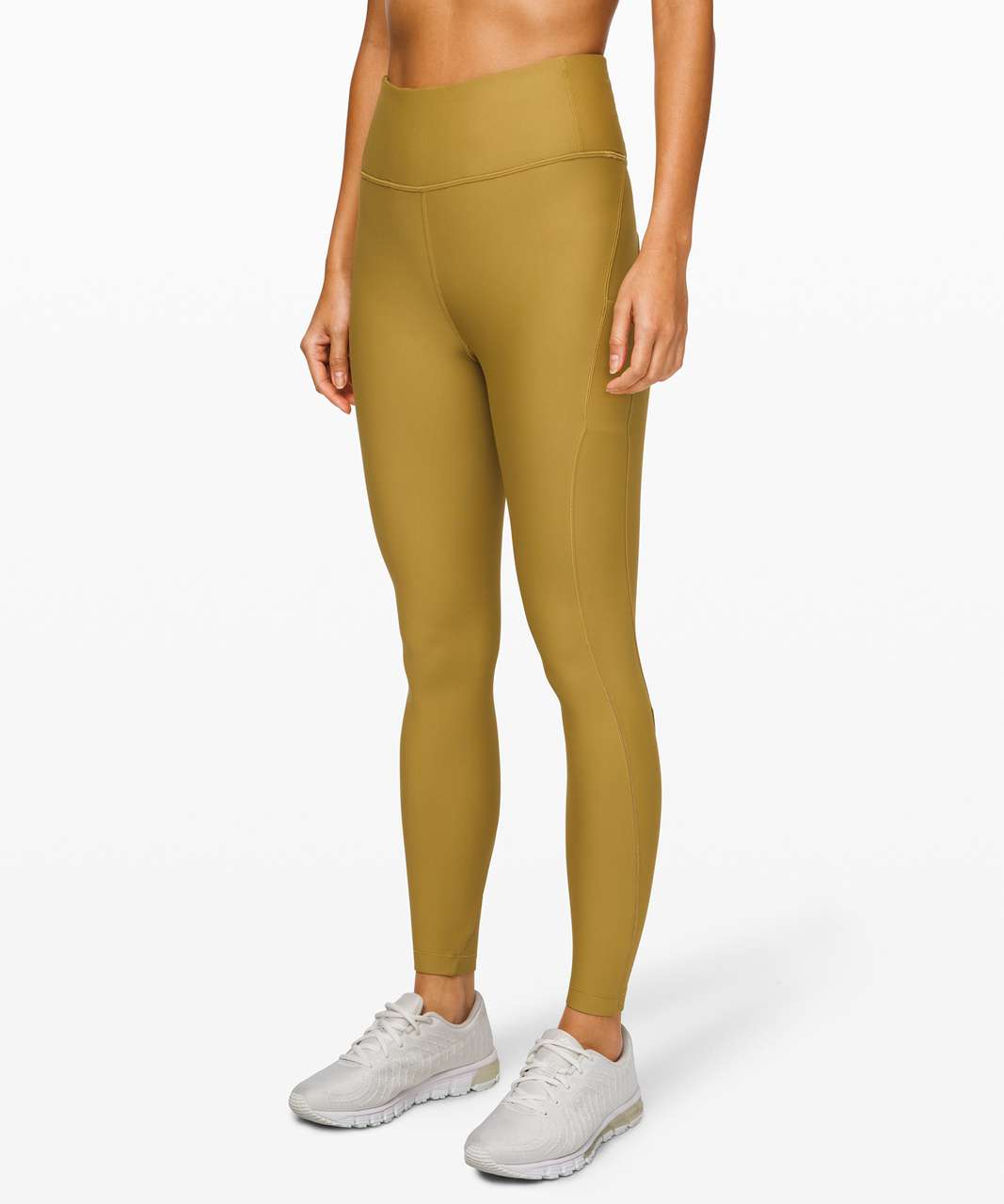 Lululemon Leggings 6 Wunder Under Crop Capri Stripe Sizzle Yellow  Activewear Gym - $55 - From Cageys