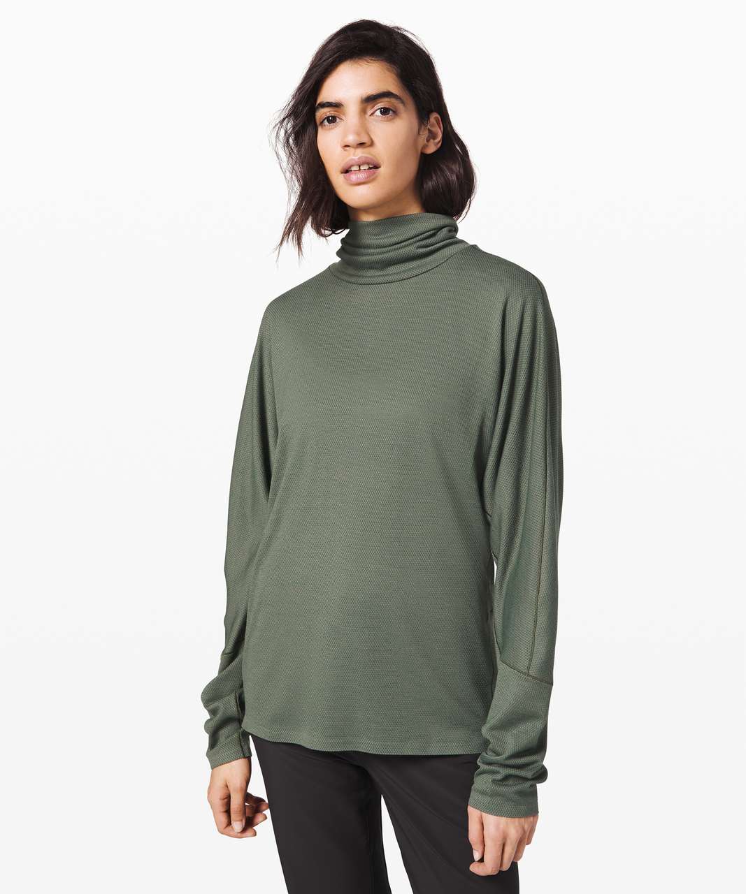 Lululemon Moraine Turtleneck *lululemon lab - Palm Deco - lulu fanatics