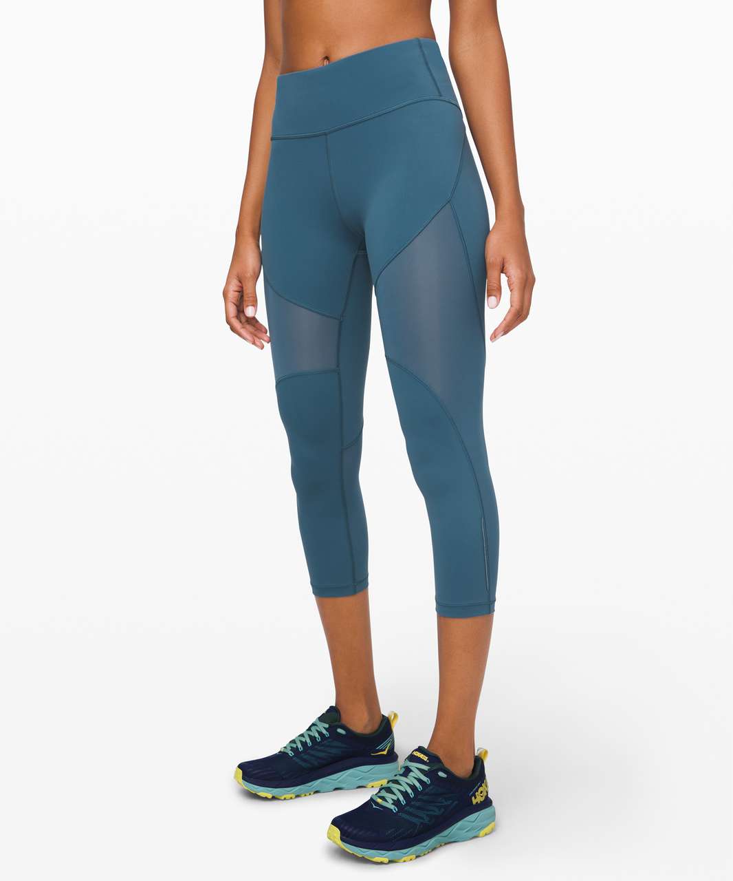 Lululemon Hot Pursuit High-Rise Crop 21" - Petrol Blue