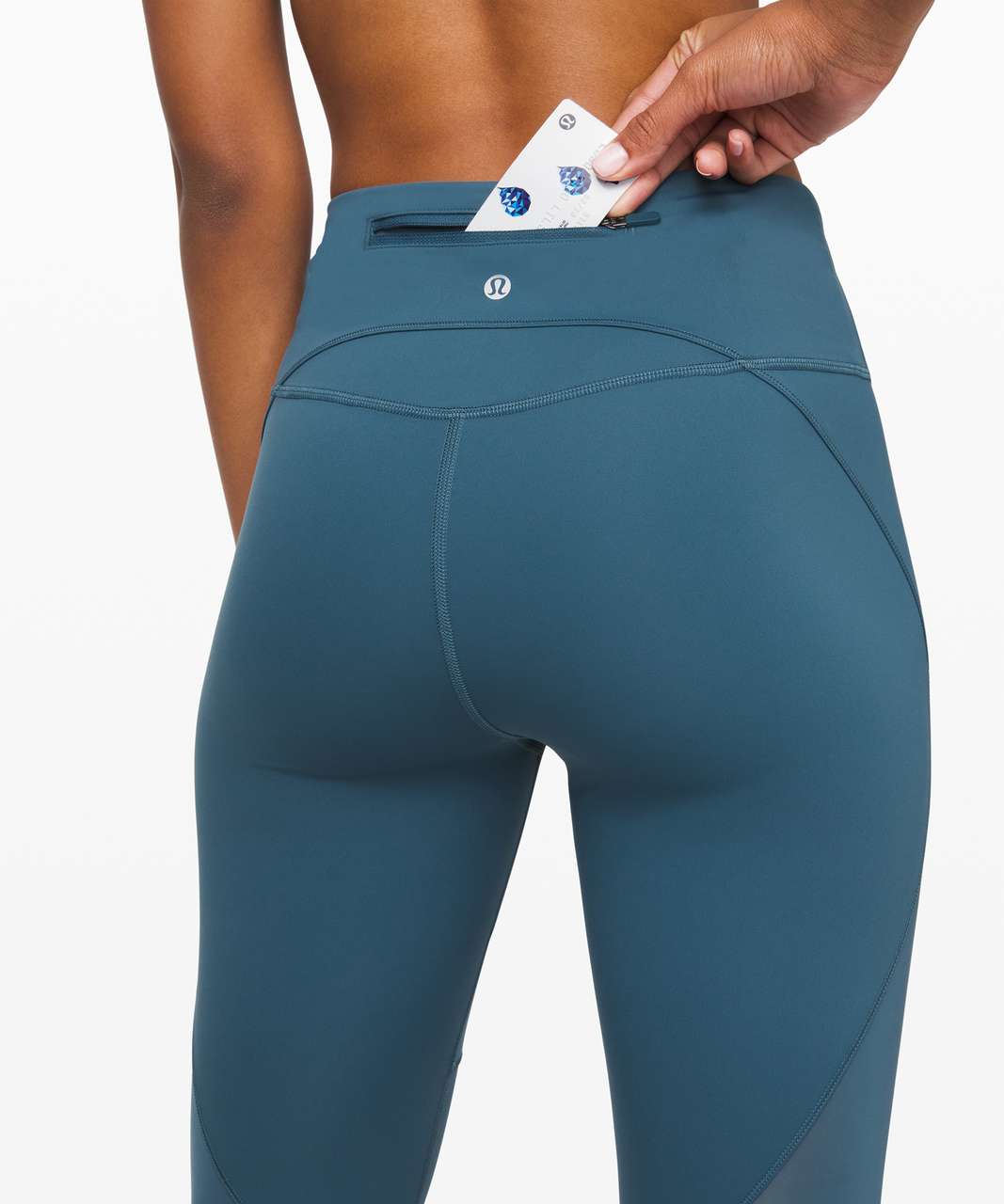 Lululemon Hot Pursuit High-Rise Crop 21" - Petrol Blue