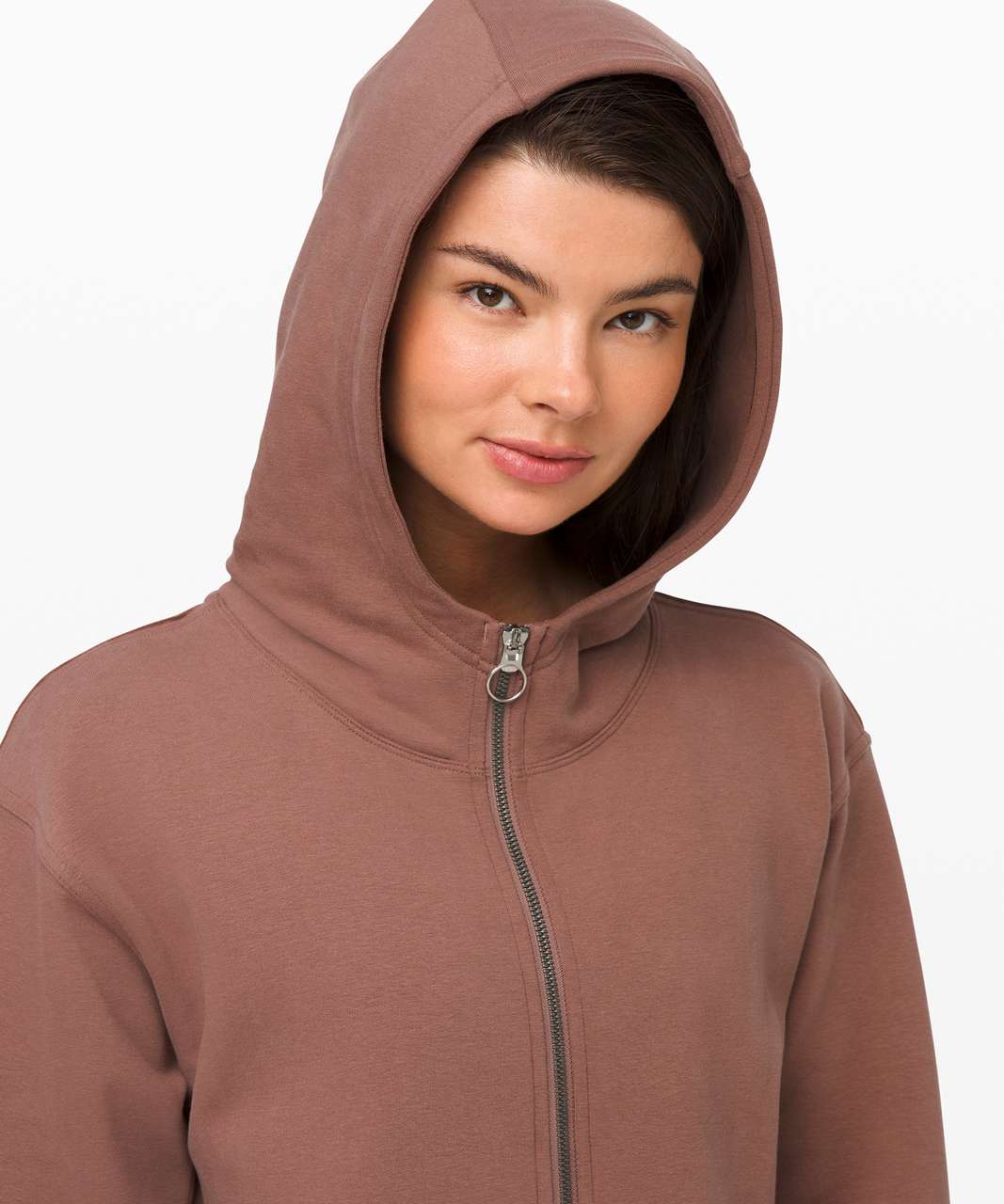 All Yours Hoodie- heathered ivory peach (XS) 5'4” size 6 in tops. I was on  the fence about this but I'm so glad I got it! Very soft&cozy and a nice  neutral