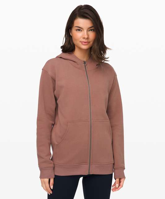 Lululemon All Yours Zip Hoodie - Moss Rose - lulu fanatics