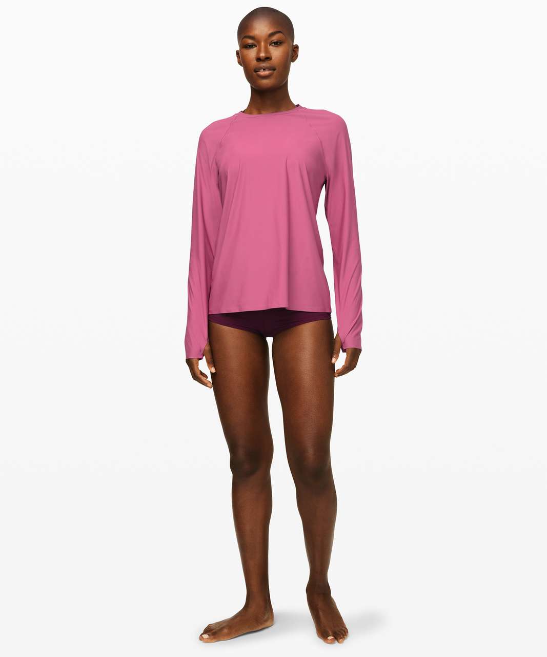 Lululemon Sun Shelter Long Sleeve Rash Guard - Moss Rose