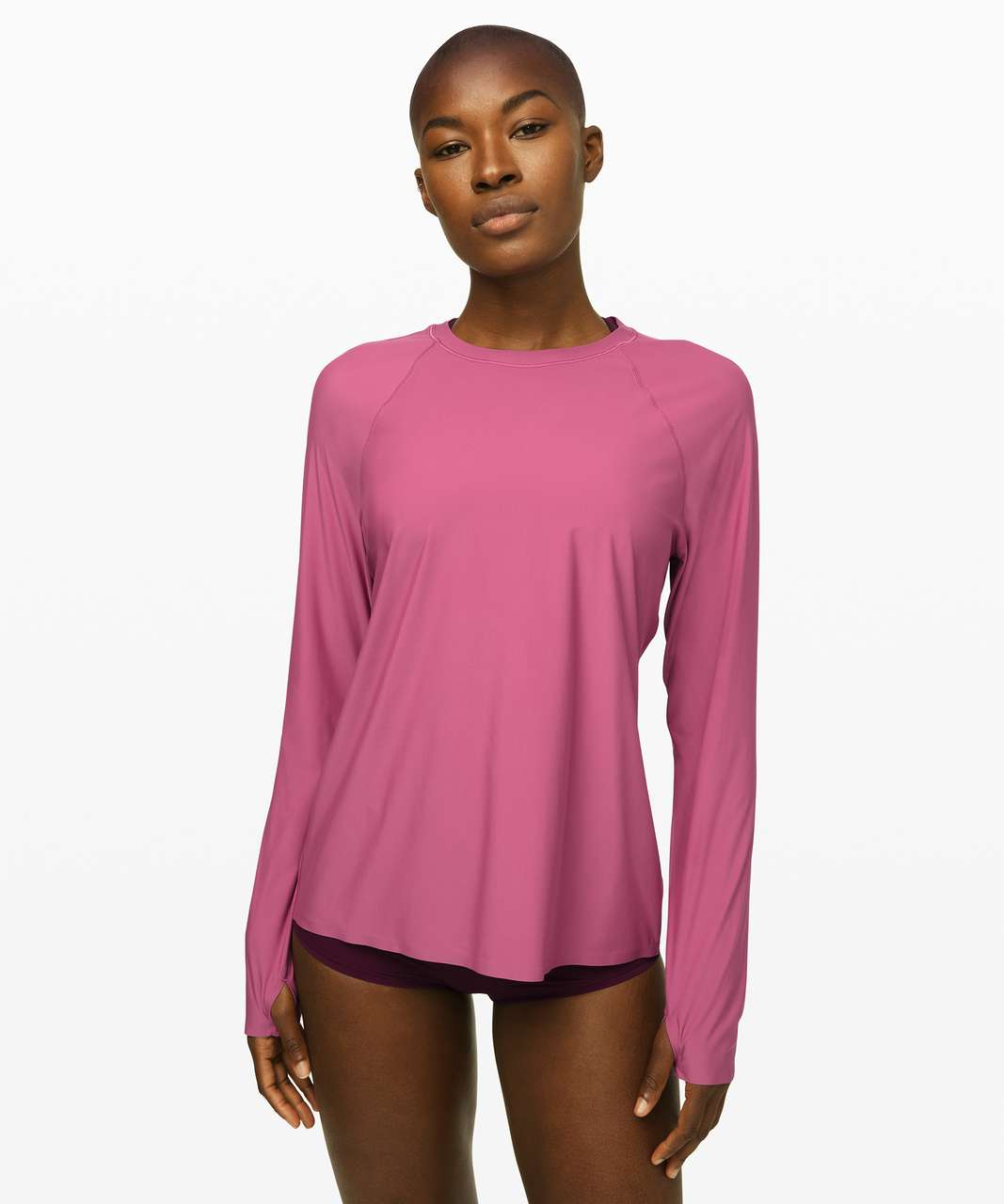 Lululemon Sun Shelter Long Sleeve Rash Guard - Moss Rose