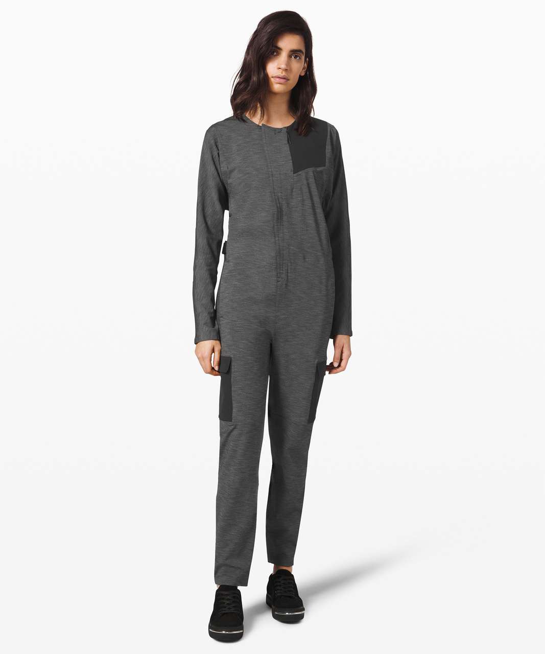 Lululemon Reykur Jumpsuit *lululemon lab - Heathered Black - lulu fanatics