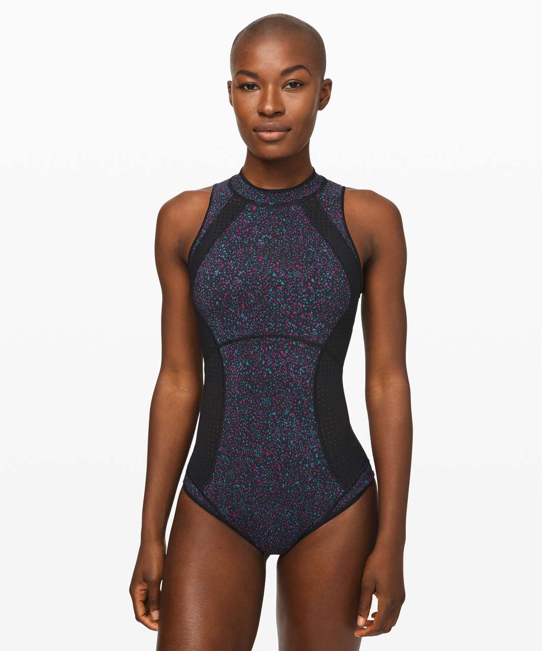 Lululemon Swell Seeker Paddle Suit - Terrazzo Black Multi / Black